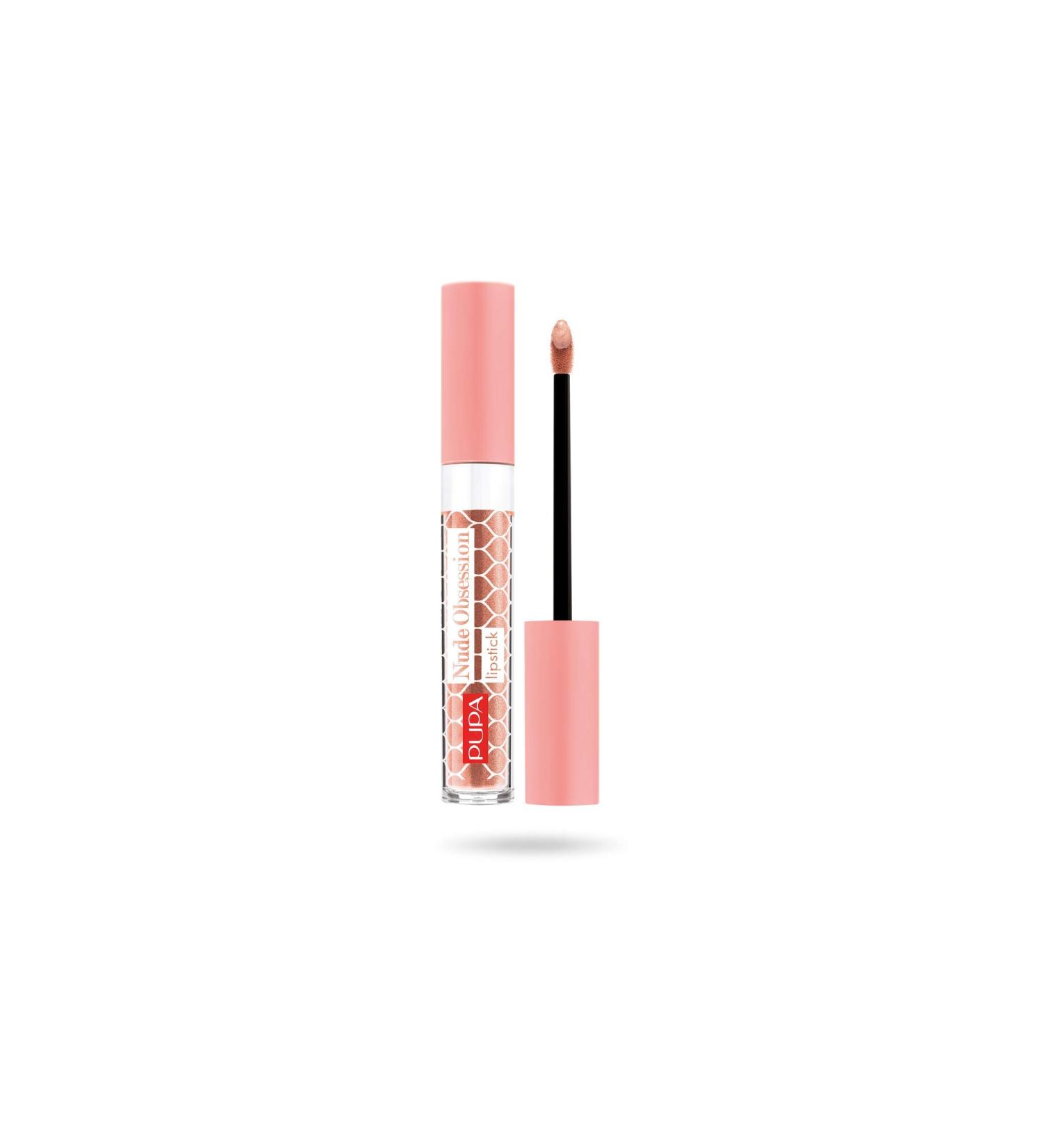Pupa Nude Obsession Lipstick Fluido 02 Shiny Push Up