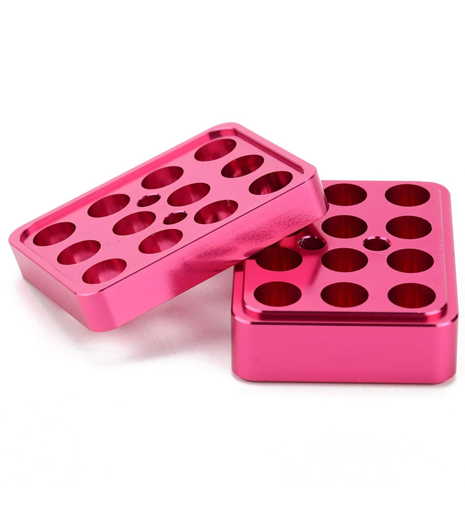 DIY Aluminum Lipstick Holder - 12 Holes 9.3mm | Easy to Use & Clean | Seamless High Gloss Design - Buy Online on GoSupps.com
