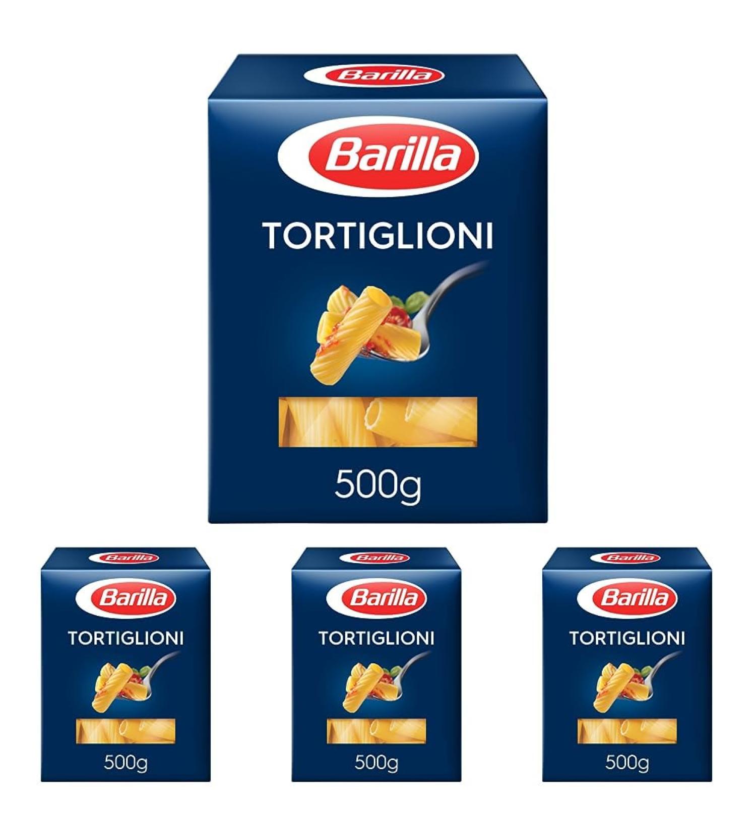 Buy Barilla Durum Wheat Pasta Tortiglioni n. 83 - Pack of 4 (500g each) | Premium Italian Pasta for International Shipping - Buy Online on GoSupps.com
