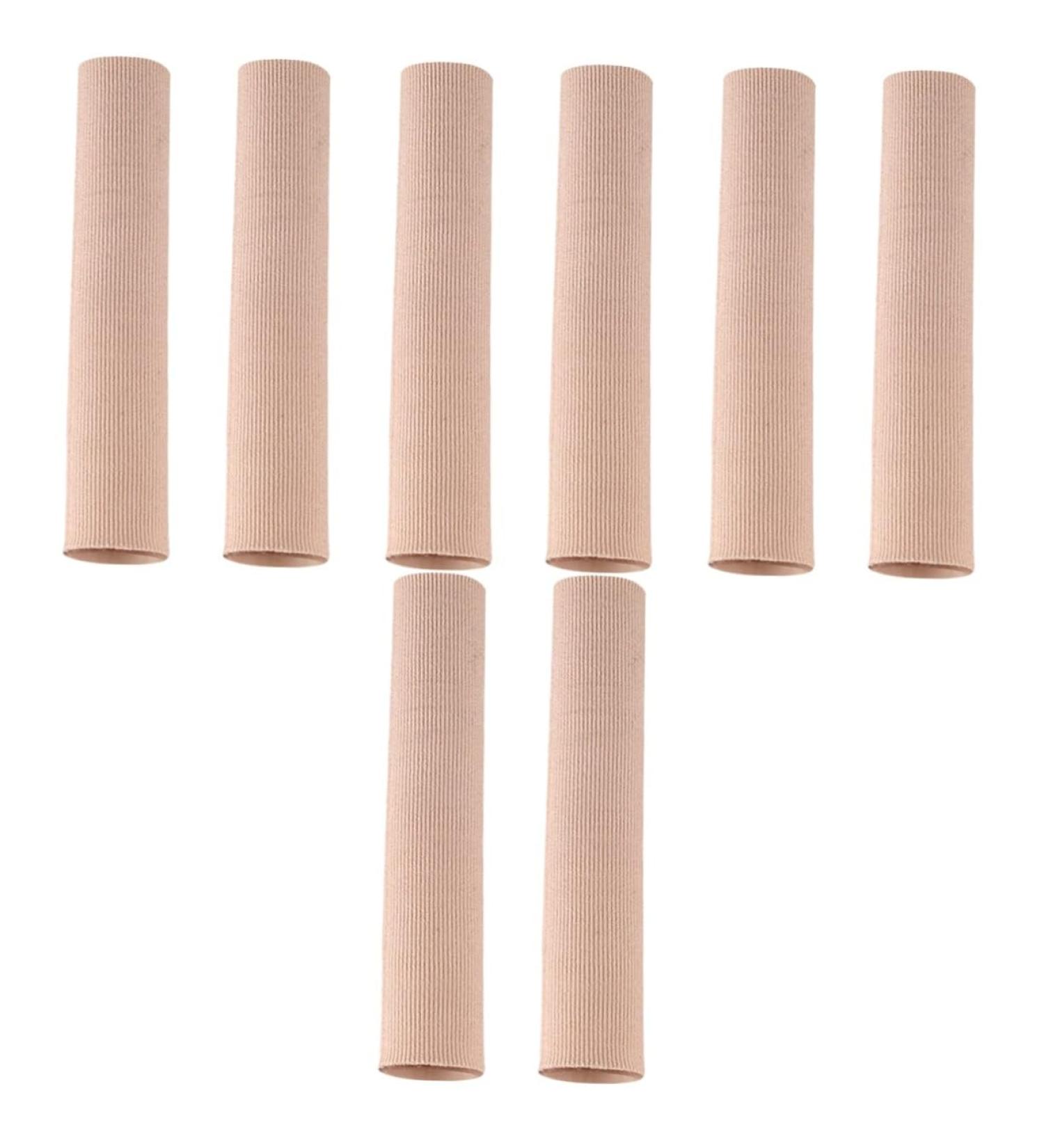 8 Pcs Elastic Toe Protectors for Women - Hammer Toe Bandages and Pinky Toe Tubes - Reusable and Cuttable Protector Sleeves - Buy Online on GoSupps.com