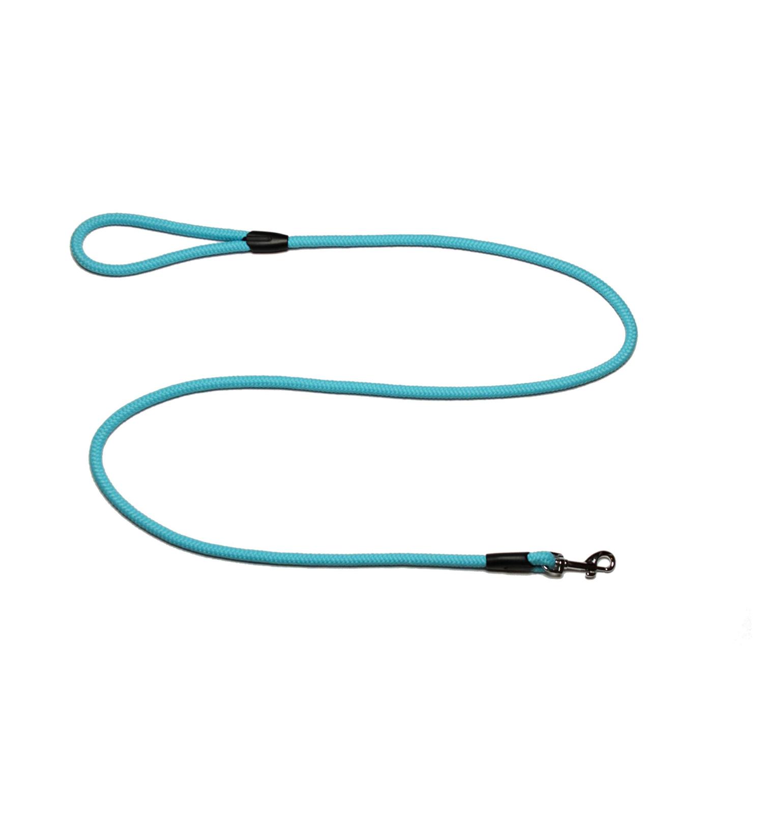 Leash - rope leash with hand loop Basic 10mm 27 colours 7 lengths (1.55 m turquoise) 1.55 m turquoise