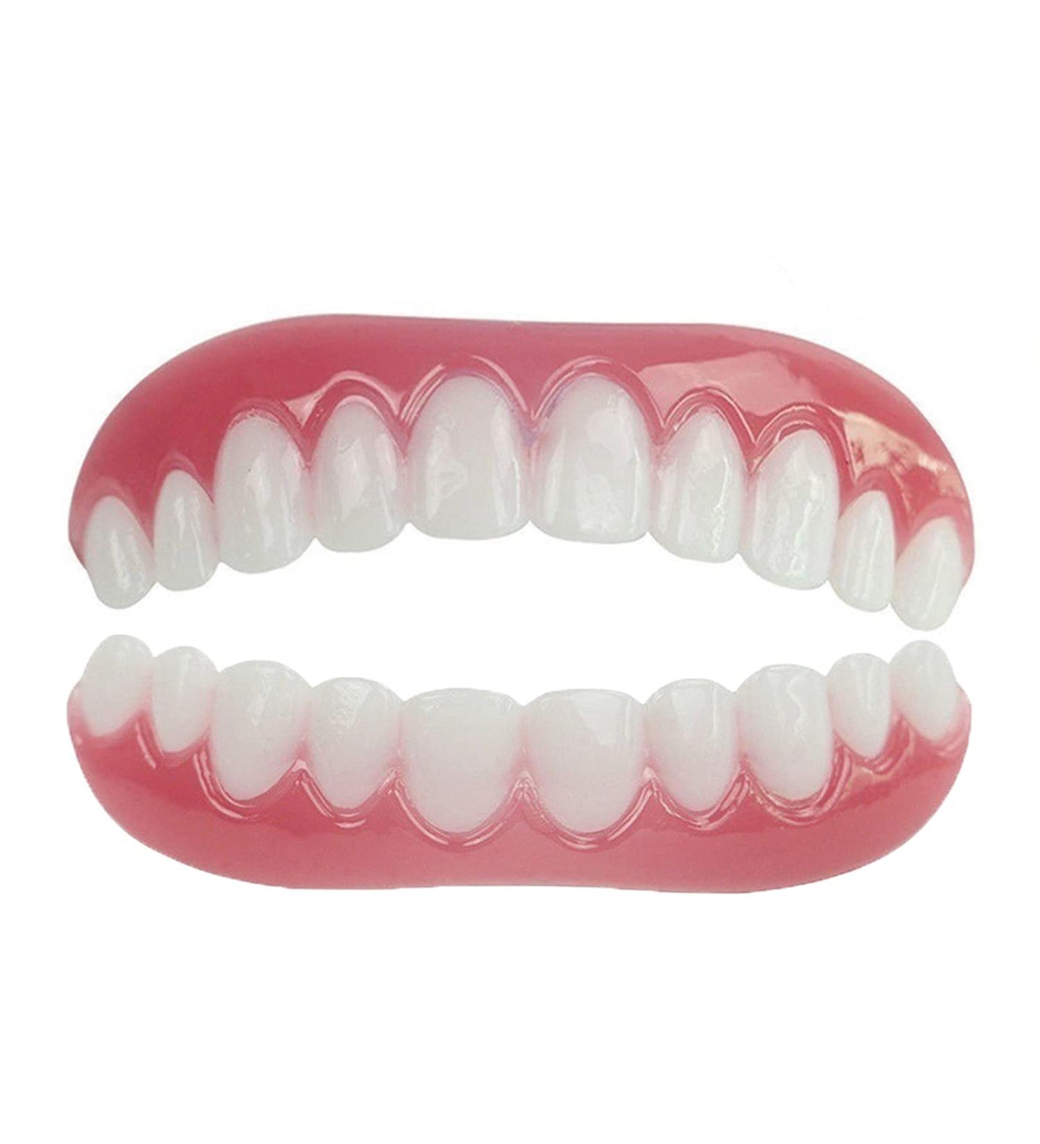 Instant Dentures & Provisional Cosmetic Teeth for Men & Women | Comfortable Silicone Veneers - Reusable Repair Prosthesis - Buy Online on GoSupps.com