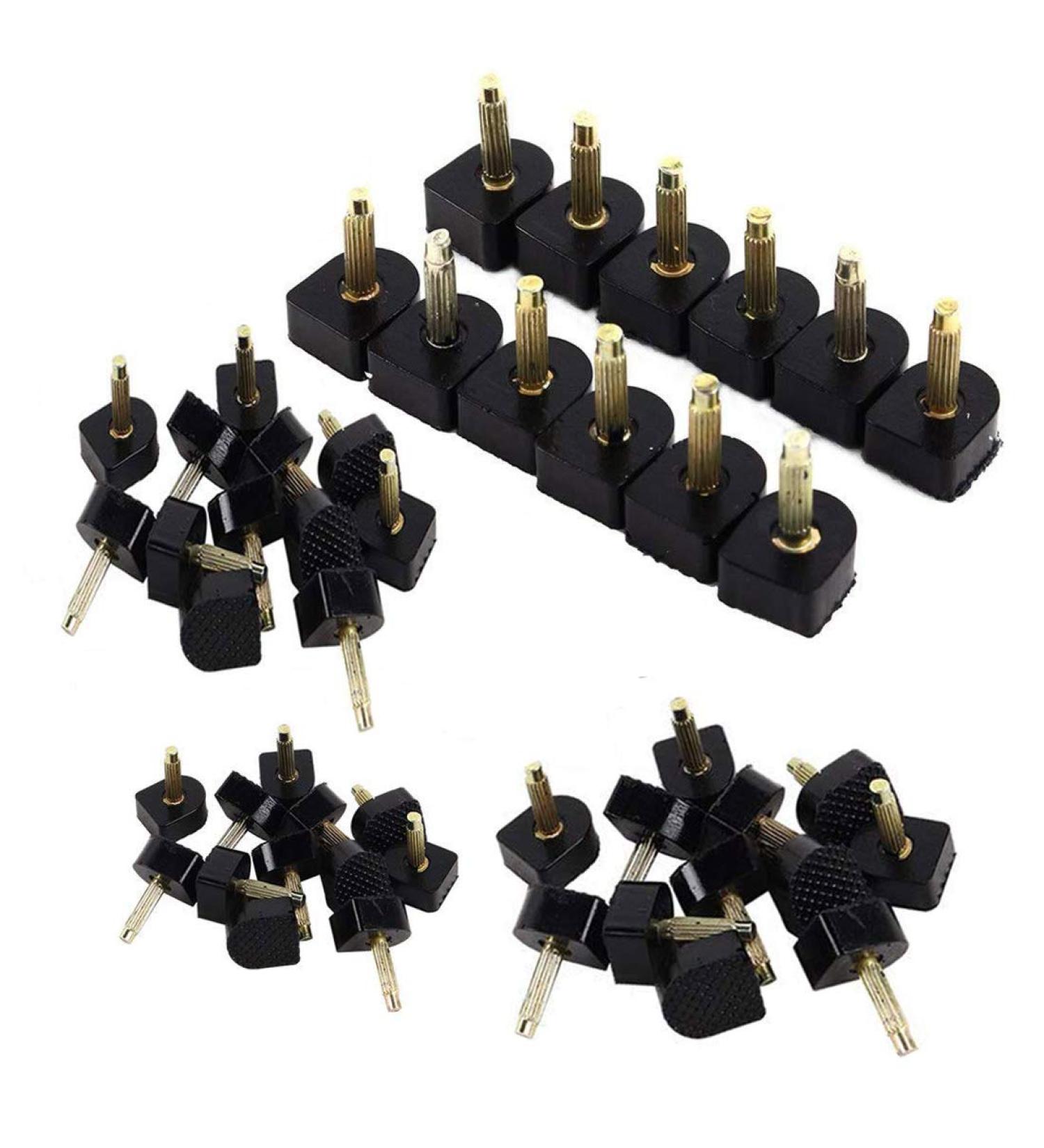 60PCS High Heel Replacement Tips Kit - Black 5 Sizes by Meiso - Stiletto Repair Heel Caps for Shoe Restoration - Buy Online on GoSupps.com