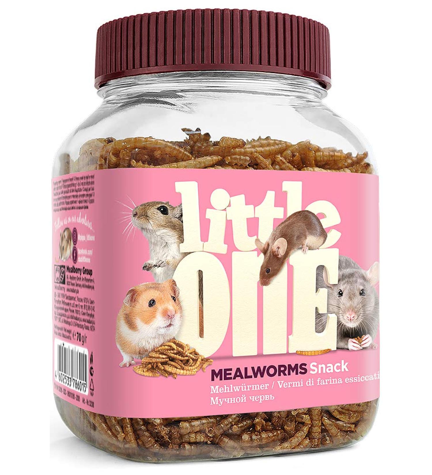 Little One Snack Mealworms - 70g Can for Pets | Premium Treats | International Shipping - Buy Online on GoSupps.com