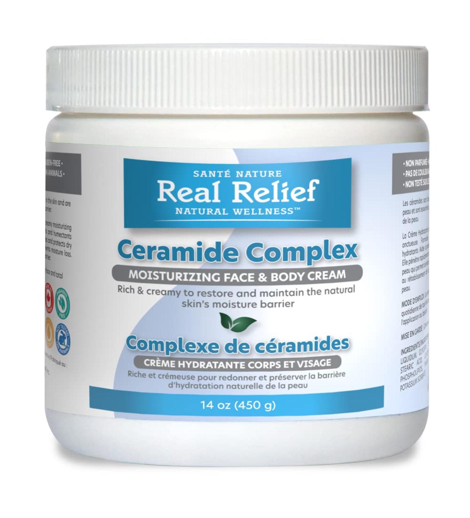Ceramide Complex Cream - Moisturizing Face & Body Cream for Dry Skin | Fragrance-Free 14 OZ - Buy Online on GoSupps.com