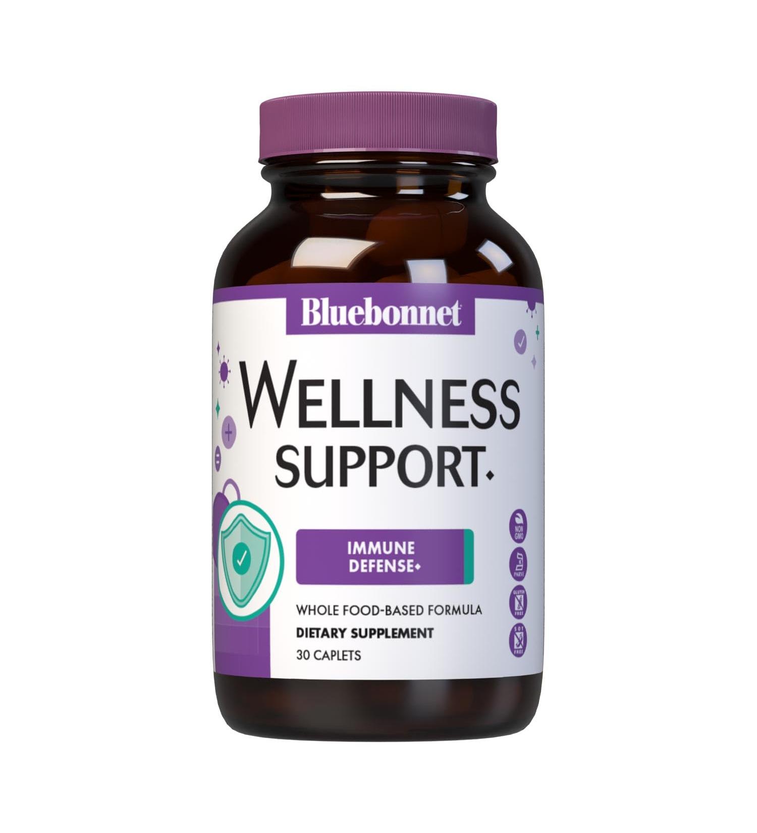 Bluebonnet Nutrition Targeted Choice Wellness Support Immune Defense Whole Food-Based Formula Seasonal Support Soy-Free Gluten-Free Kosher Non-GMO Dairy-Free Vegetarian 30 Caplets 15 Serving - Buy Online on GoSupps.com