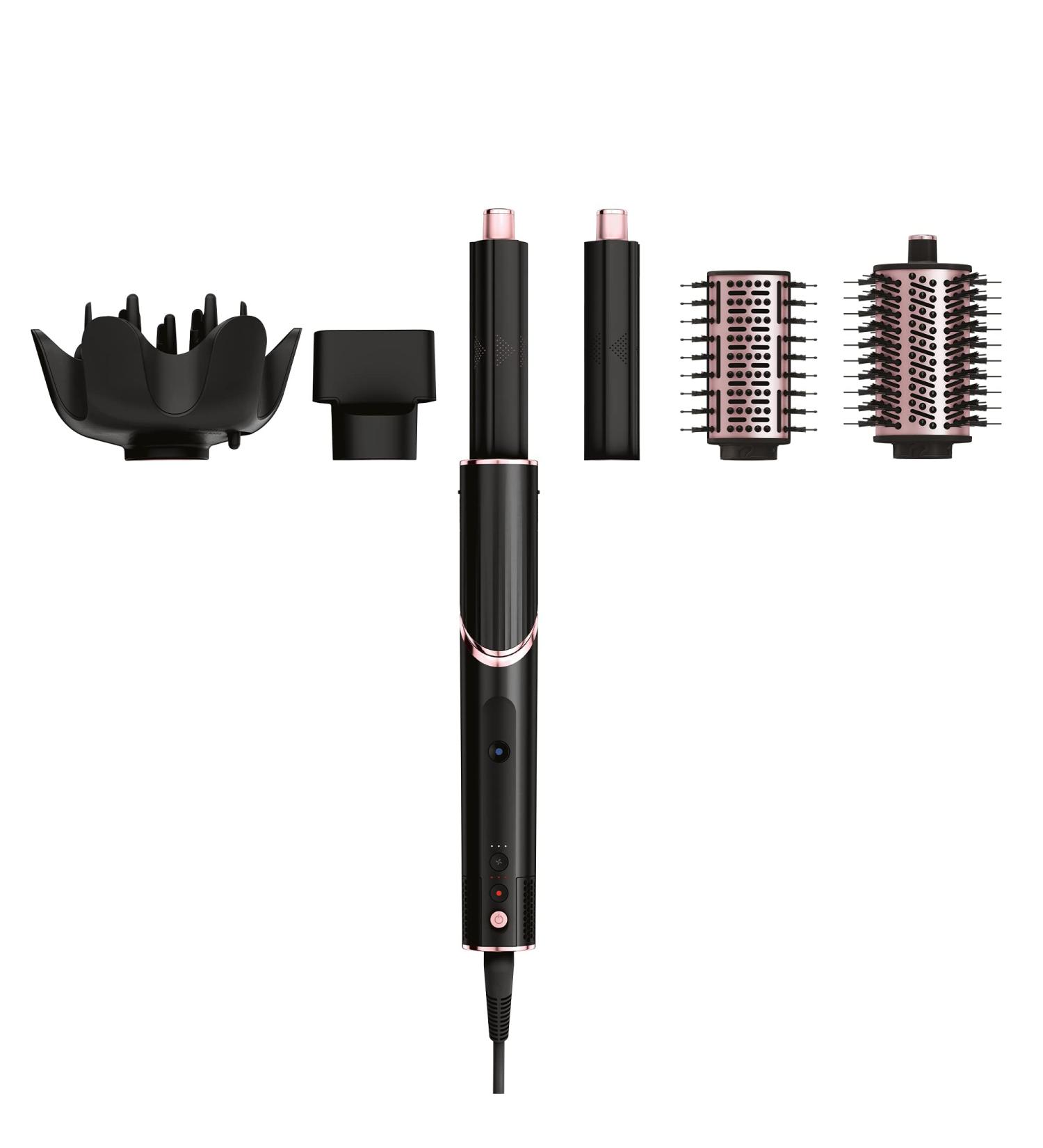 Shark FlexStyle 5-in-1 Air Styler & Hair Dryer with Auto-Wrap Curlers Paddle Brush Oval Brush Concentrator Diffuser and Storage Case No Heat Damage Black/Rose Gold HD440UK Black / Rose Gold With storage case - Buy Online on GoSupps.com