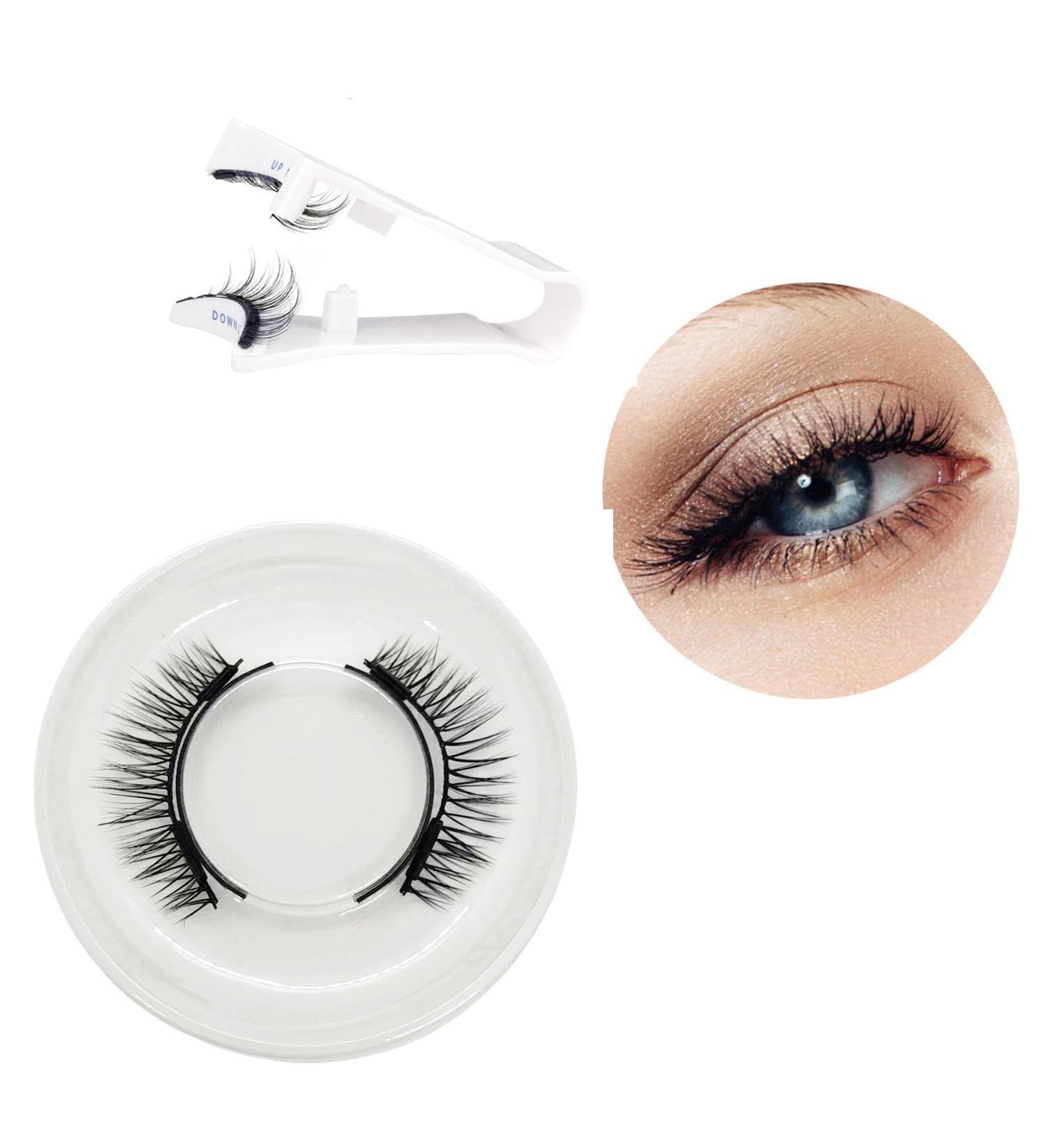 Reusable Magnetic False Eyelashes Kit - Easy 3D Natural Lash Extensions No Glue Needed G18 - Buy Online on GoSupps.com