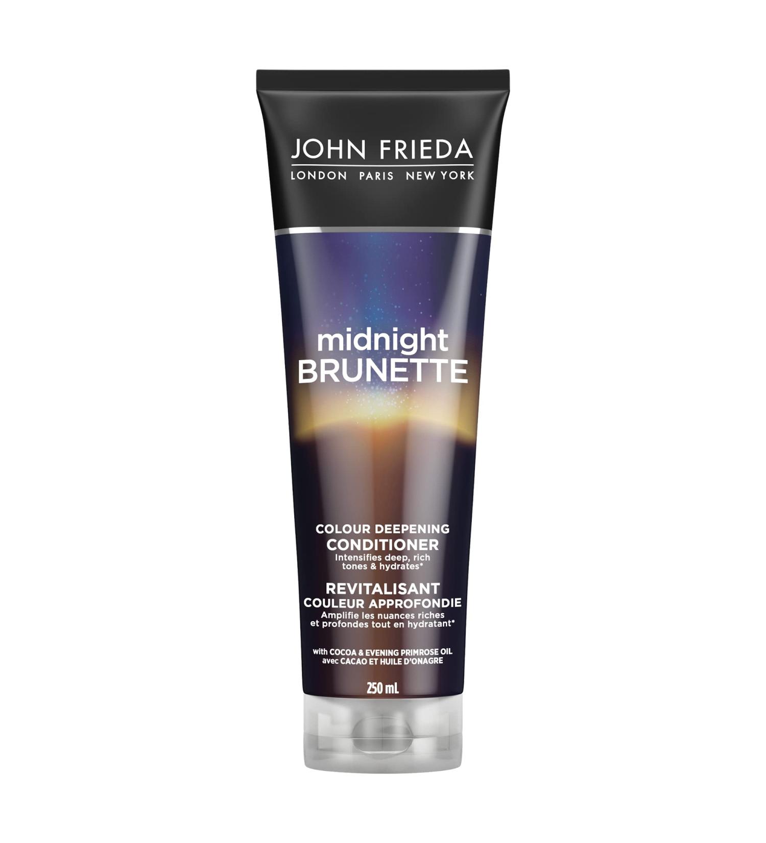 John Frieda Midnight Brunette Colour Deepening Conditioner for Nourished Rich Hair (250 mL) - Buy Online on GoSupps.com