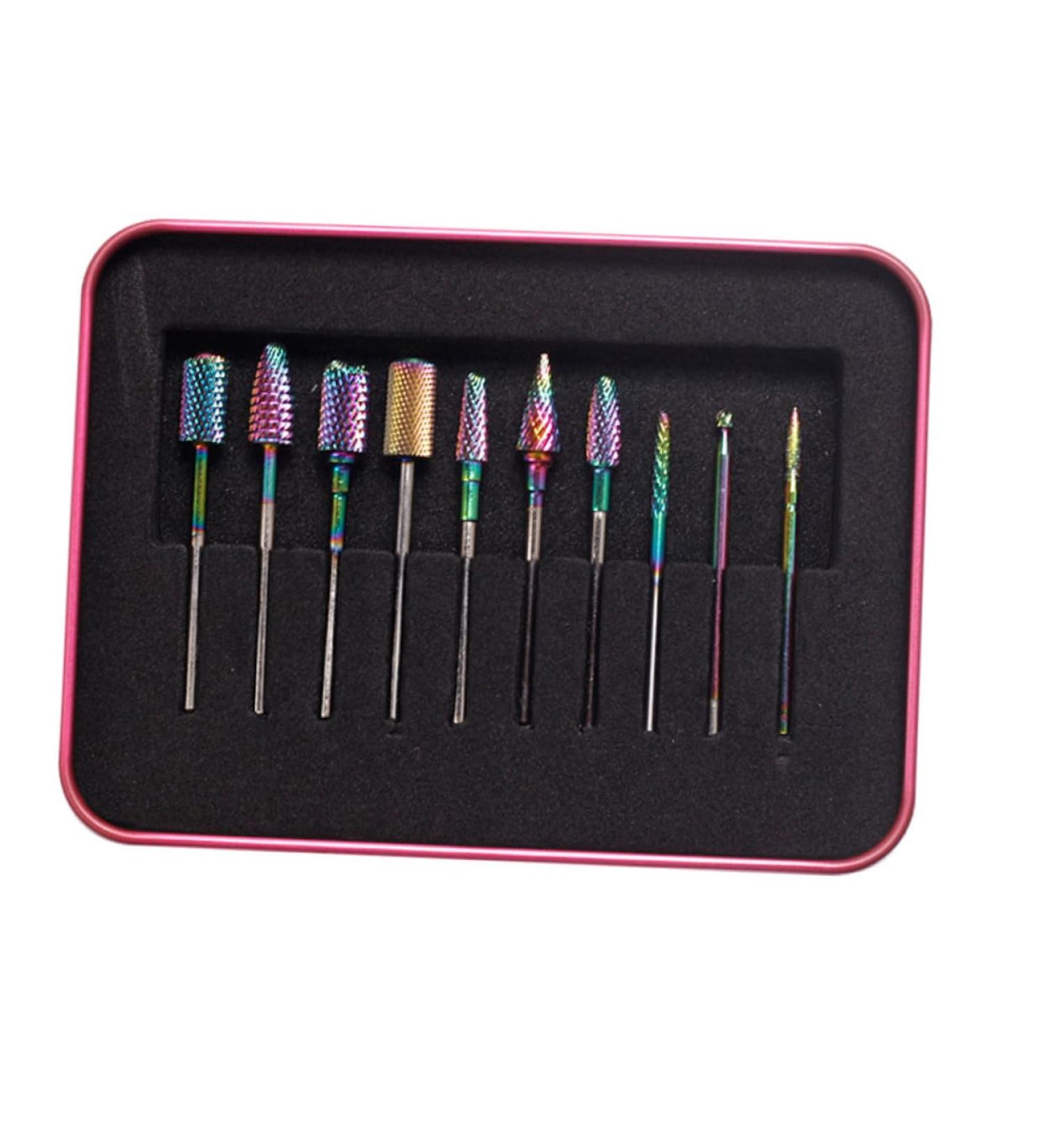 FOMIYES 1set Grinding Head Grinding Burr Cutters Electric Nail File Replacement Heads Manicure Drill Bits Nail Kits Electric Tool Manicure Grinding Tools Nail Drill Tungsten Steel Diamond - Buy Online on GoSupps.com