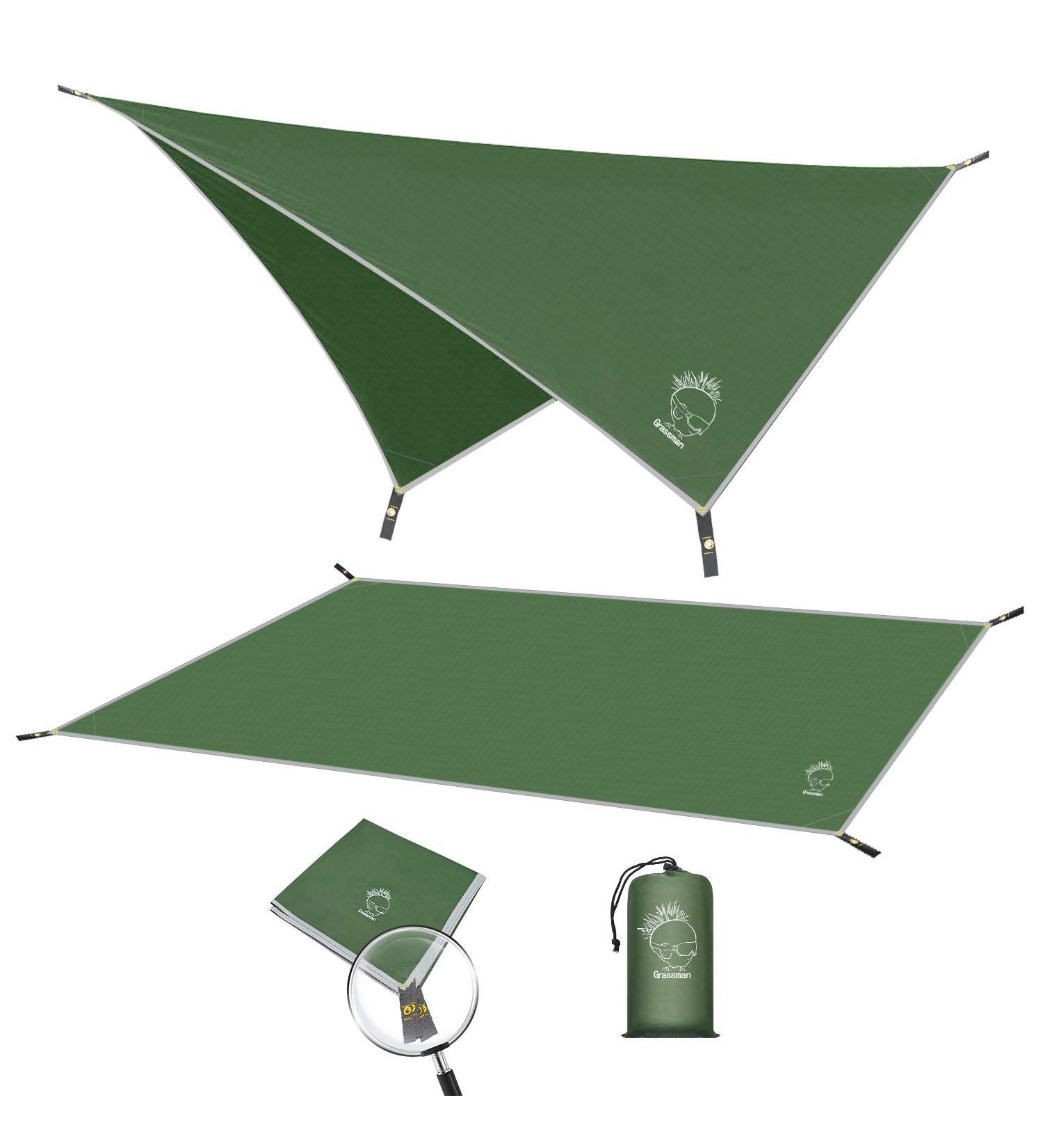Grassman Tent Footprint Camping Tarp | Lightweight Waterproof Tarp with Carrying Bag | Hiking Rain Tarp M 82''x82 - Buy Online on GoSupps.com