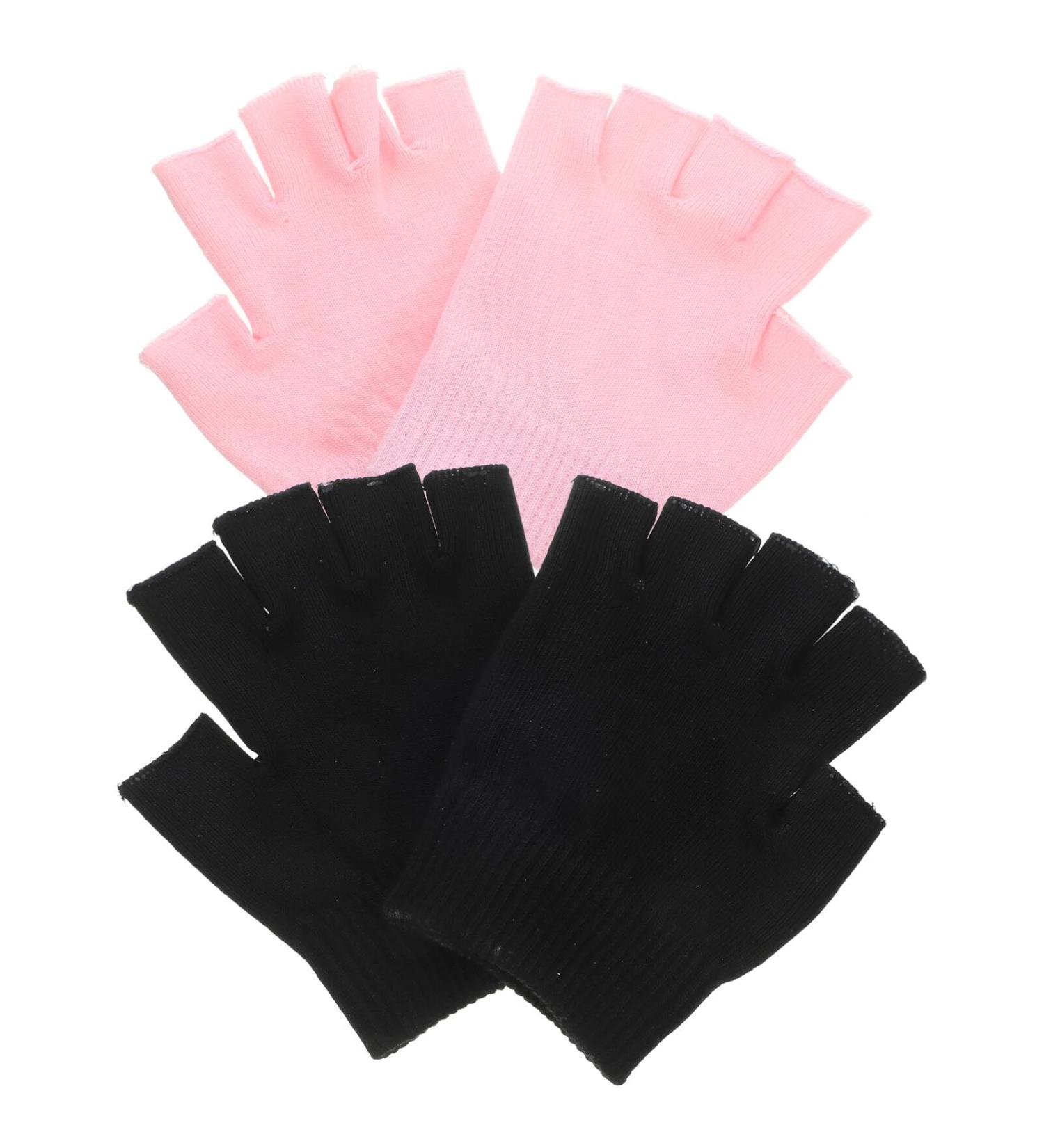 NUOBESTY 2 Pairs Fingerless Moisturizing Gloves Gel Spa Moisturizing Glove Soften Dry Cracked Hands Spa Gloves Moisturizer Overnight Hand Gloves - Buy Online on GoSupps.com