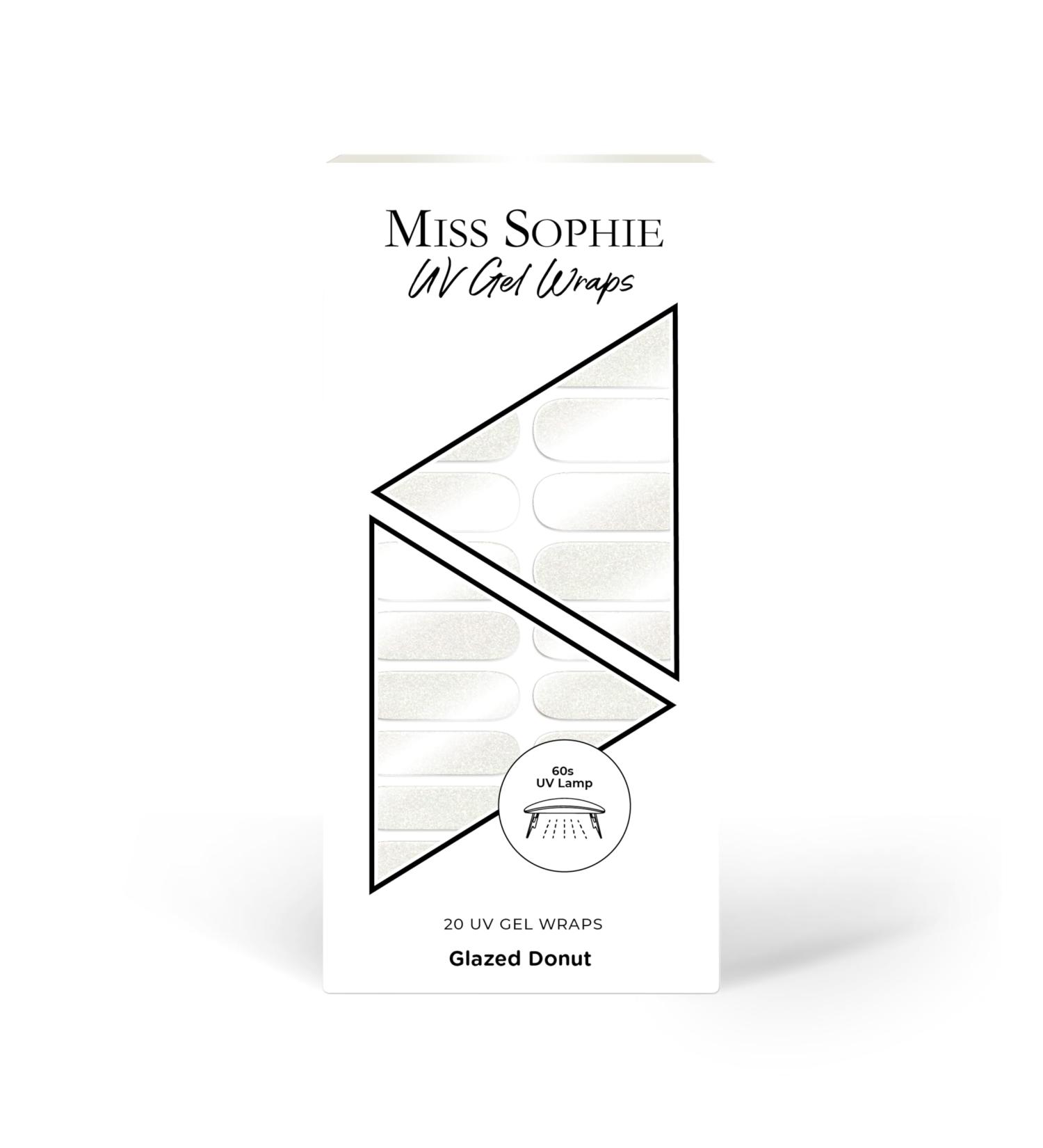 Original Miss Sophie UV Gel Nail Foils - Glazed Elegance 20 Strips for Finger & Toe Nails | Perfect Glazed Donut Effect - Buy Online on GoSupps.com