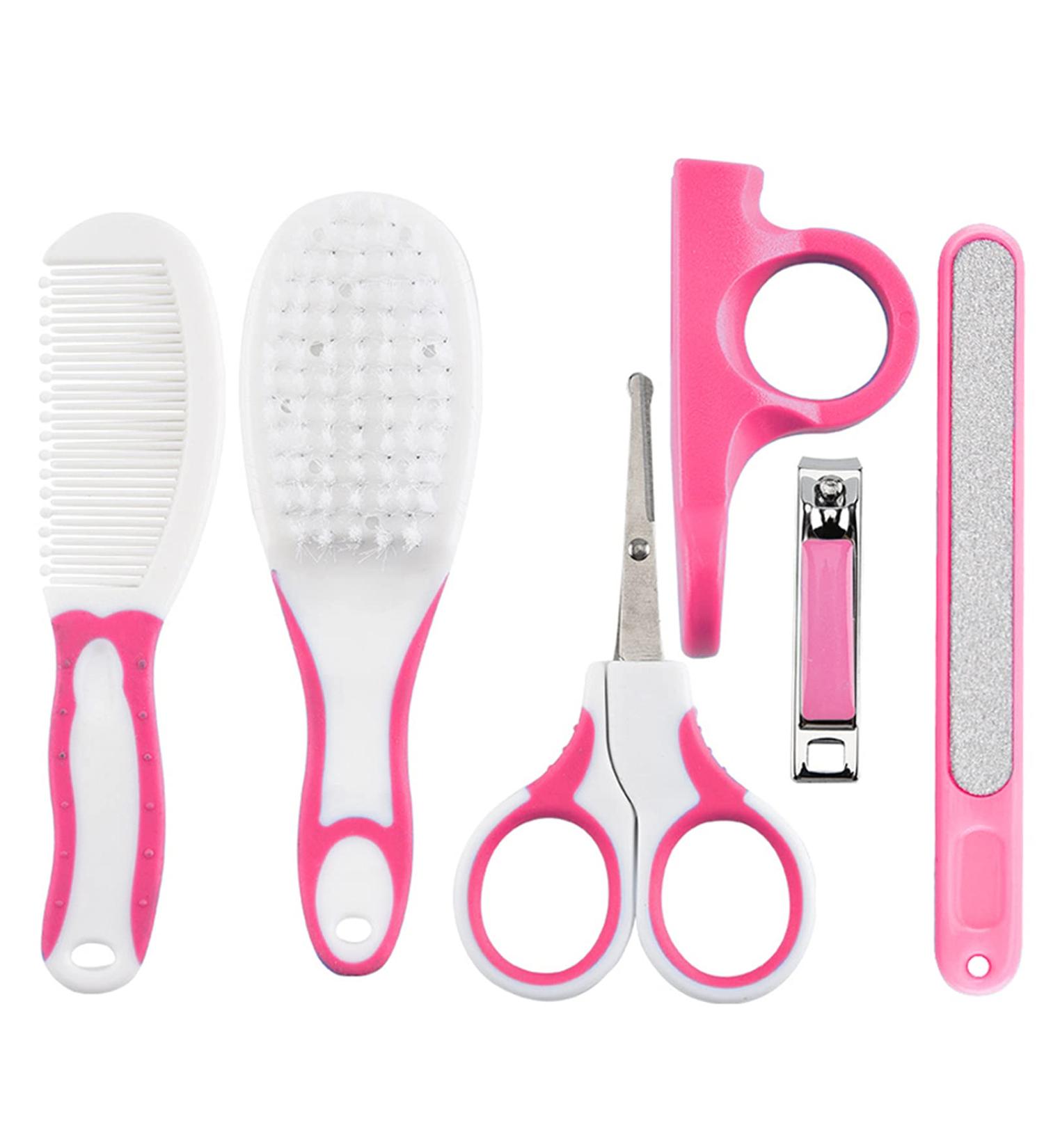 RoseFlower Baby Grooming Kit - 6 in 1 Portable Baby Basics Set for Newborn Health & Safety - Infant Care Set for Cleanliness & Hygiene - (009) - Buy Online on GoSupps.com