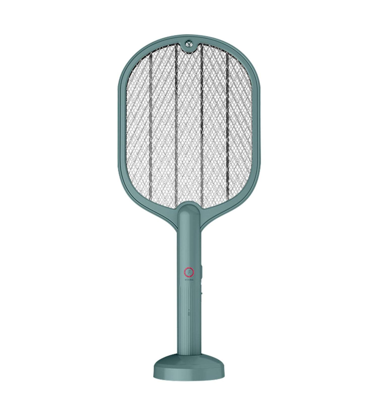 Fly Racket | 3000 V Electric Indoor Insect UV Light Inhaled Photocatalyst UV Fly Trap Light 2 in 1 with Safety Mesh 3 Layers for Bedroom Cyhamsis (Green) - Buy Online on GoSupps.com