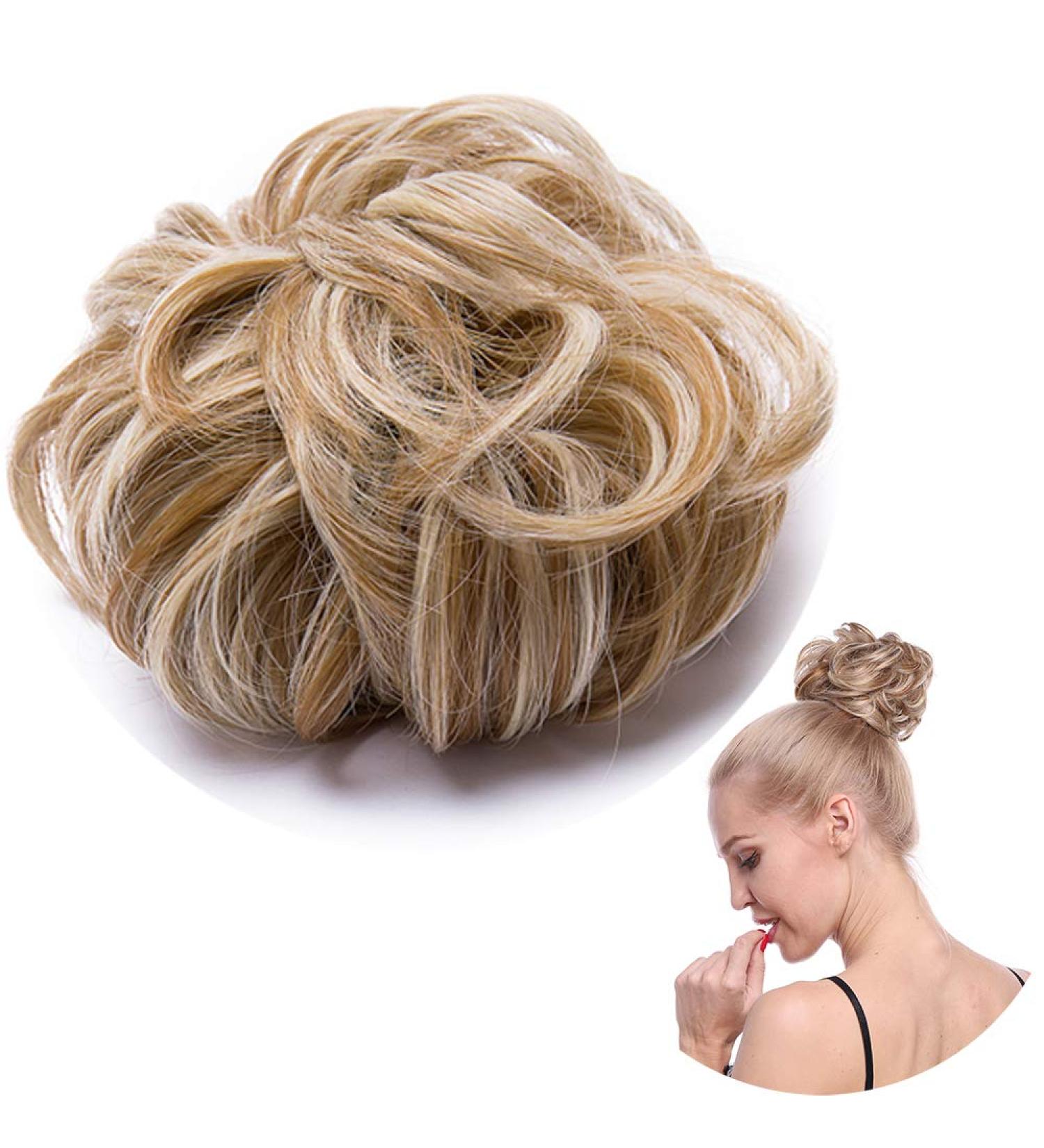 Buy SEGO Voluminous Hairpiece Bun Tie - Sandy Brown & Blond #27H613 - Premium Hair Extensions for Stunning Updos - Buy Online on GoSupps.com