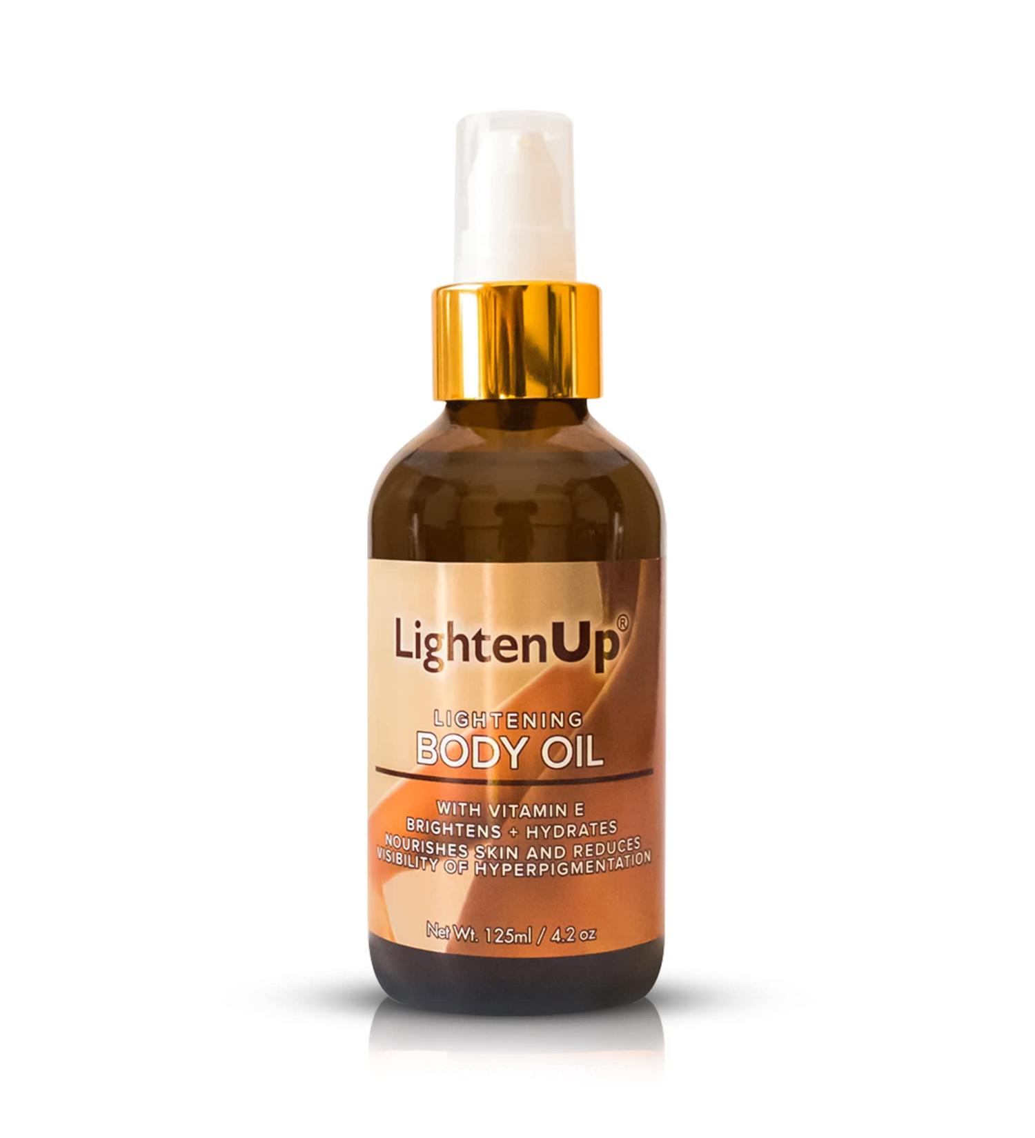 OMIC LightenUp Brightening Body Oil - 4.2 fl oz - Dark Spot Remover for Men and Women - Vitamin E, Shea Butter, Almond Oil - Hyperpigmentation Serum - Buy Online on GoSupps.com