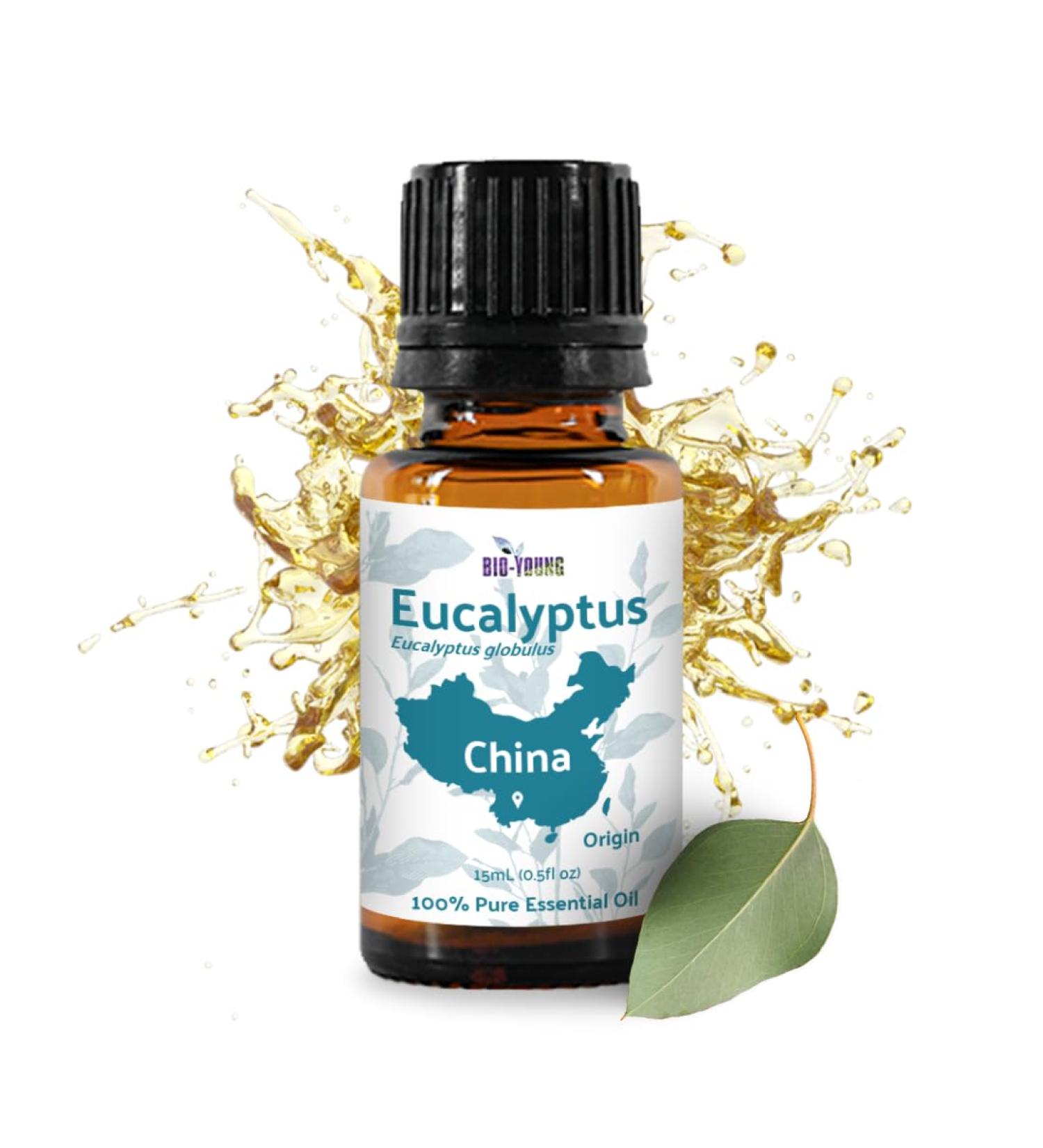 Eucalyptus Essential Oil from Bio-Young Aromas in China - Eucalyptus Essential Oils for Skin and for Diffuser - Aceite de Eucalipto (15ml) Eucalyptus 0.5 Fl Oz (Pack of 1) - Buy Online on GoSupps.com