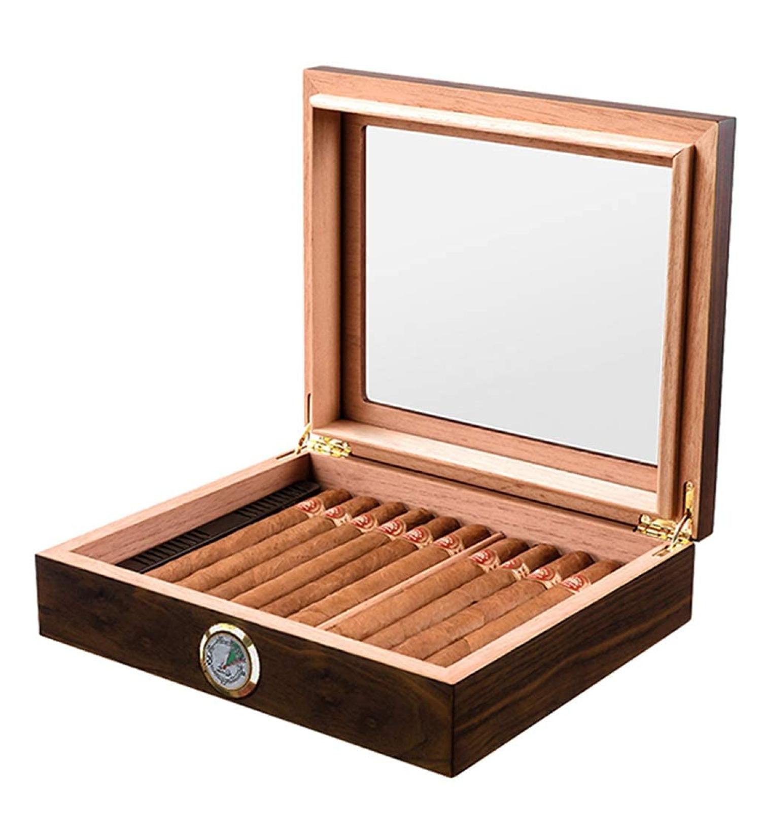 Humidors Cigar Box with Humidifier Portable Cigar Professional Moisturizer - Buy Online on GoSupps.com