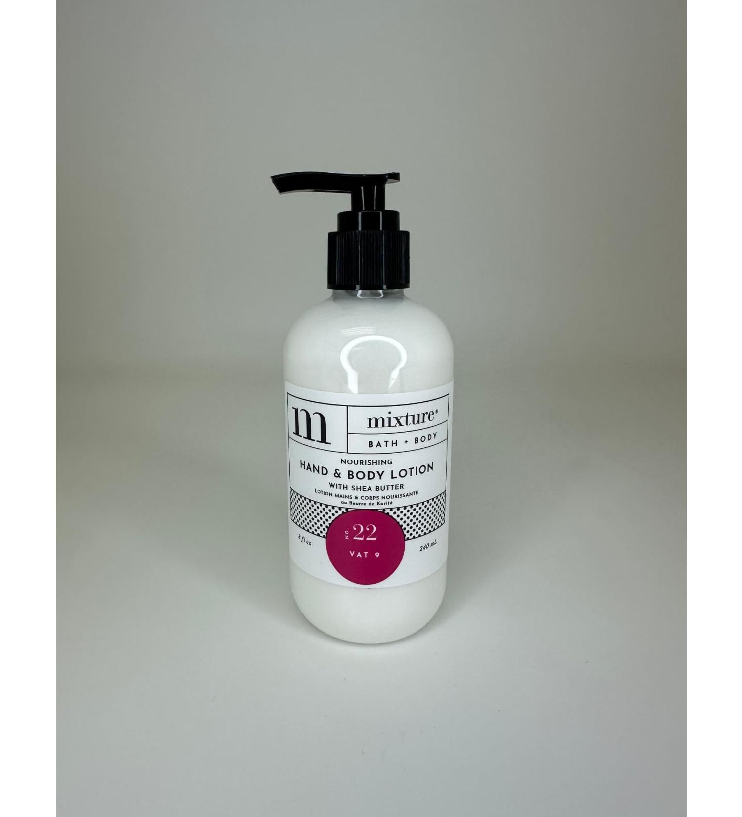 Mixture No. 22 Vat 9 Hand & Body Shea Lotion Hydrating Lotion with Amber & Vanilla Notes 8 oz 22 - Vat 9