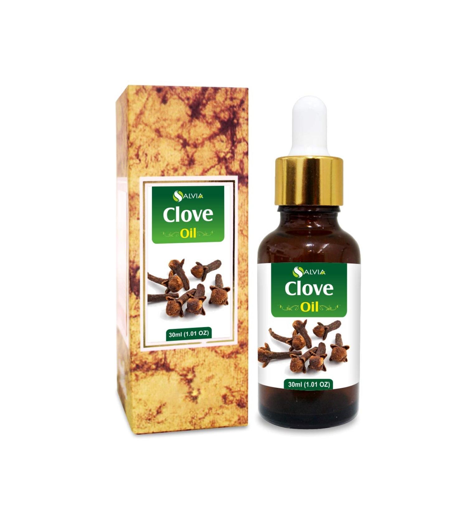 Salvia Clove Oil (Syzygium aromaticum) 100% Pure & Natural Undiluted Uncut Essential Premium Aromatherapy Oil - 30ml with Dropper Clove 30ml with dropper - Buy Online on GoSupps.com