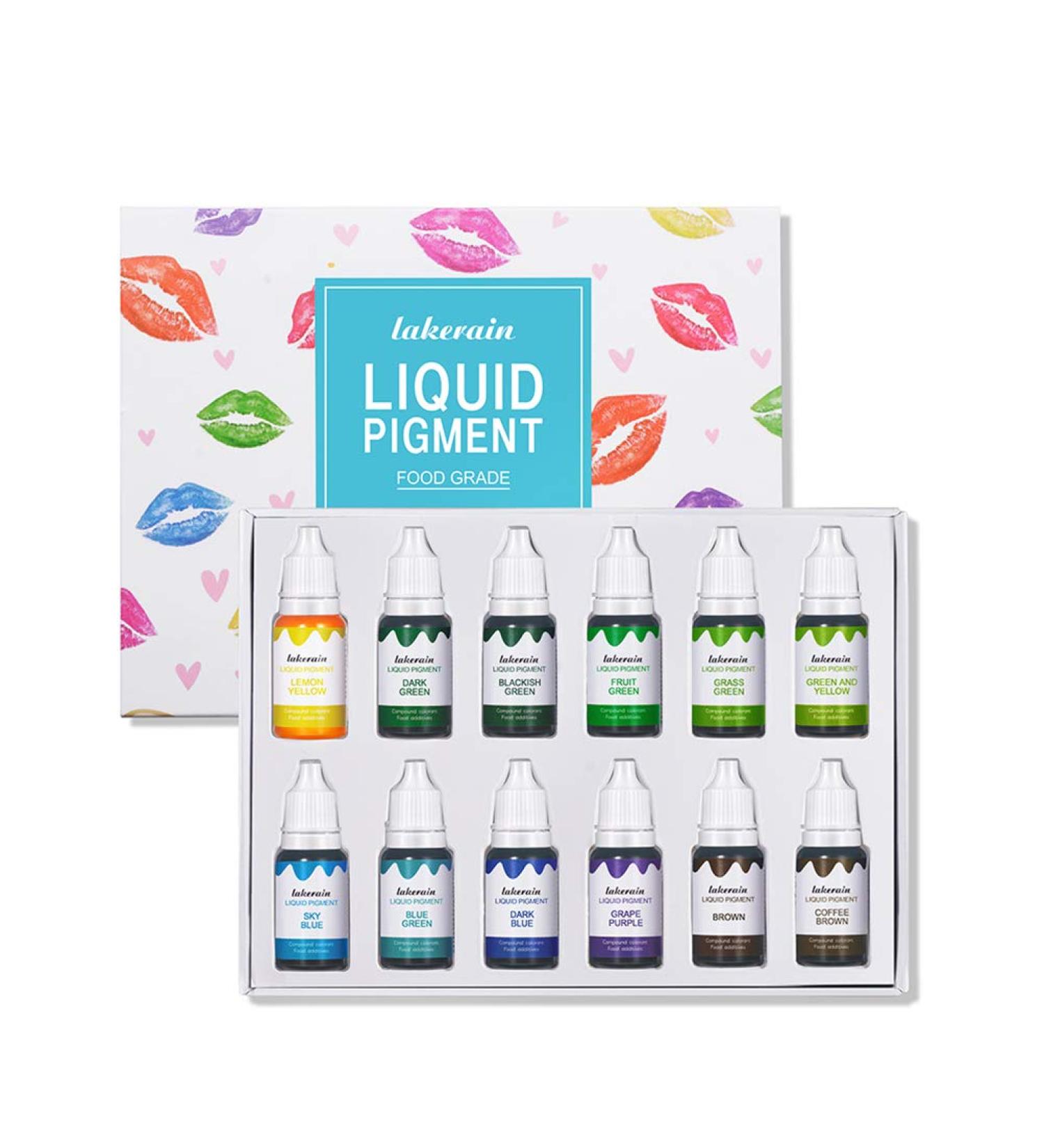 Rawisu DIY Lip Gloss Set - 12 Colorants (10ml Each) | Skin-Friendly Makeup & Jewelry Craft - Perfect Gift for Women - Buy Online on GoSupps.com