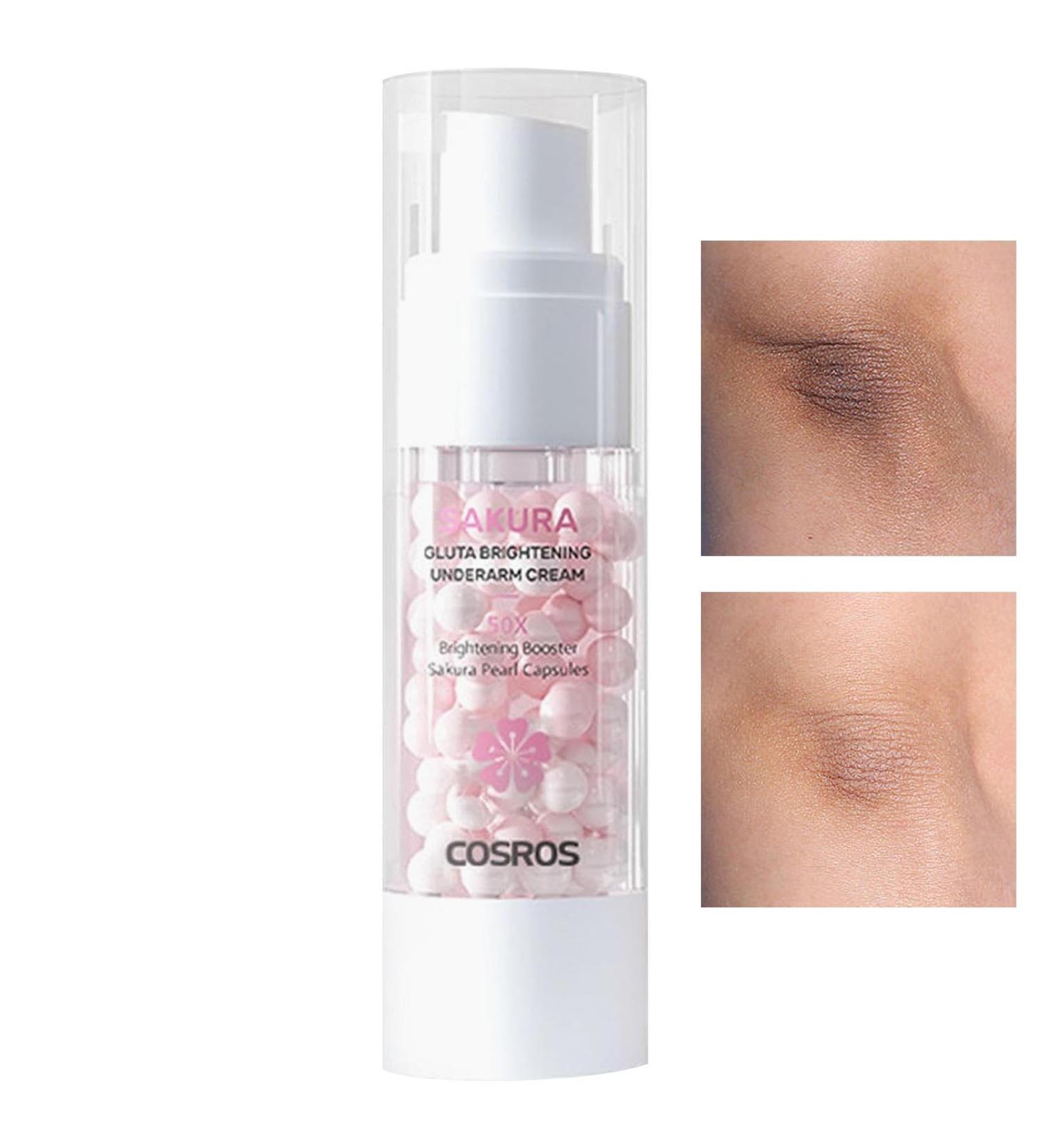 Sakura Gluta Brightening Booster Cream & Under Arm Cream | 50x Brightening Pearl Capsules | Peeling Body Gel for All Skin Types - Buy Online on GoSupps.com