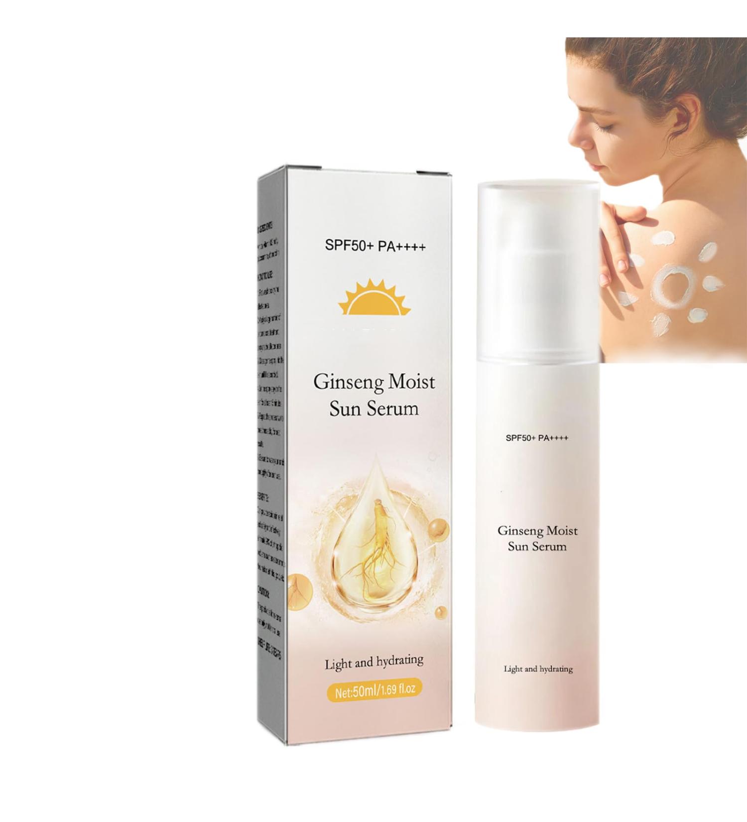 Mikabila (02)50ml Sunscreen SPF 50 Sunscreen for Face and Body Moisturizing Sun Cream for Sensitive Skin UVA&UVB Protection Daily Hydrating Sunscreen Sun Protect & Moisture Sun Cream - Buy Online on GoSupps.com