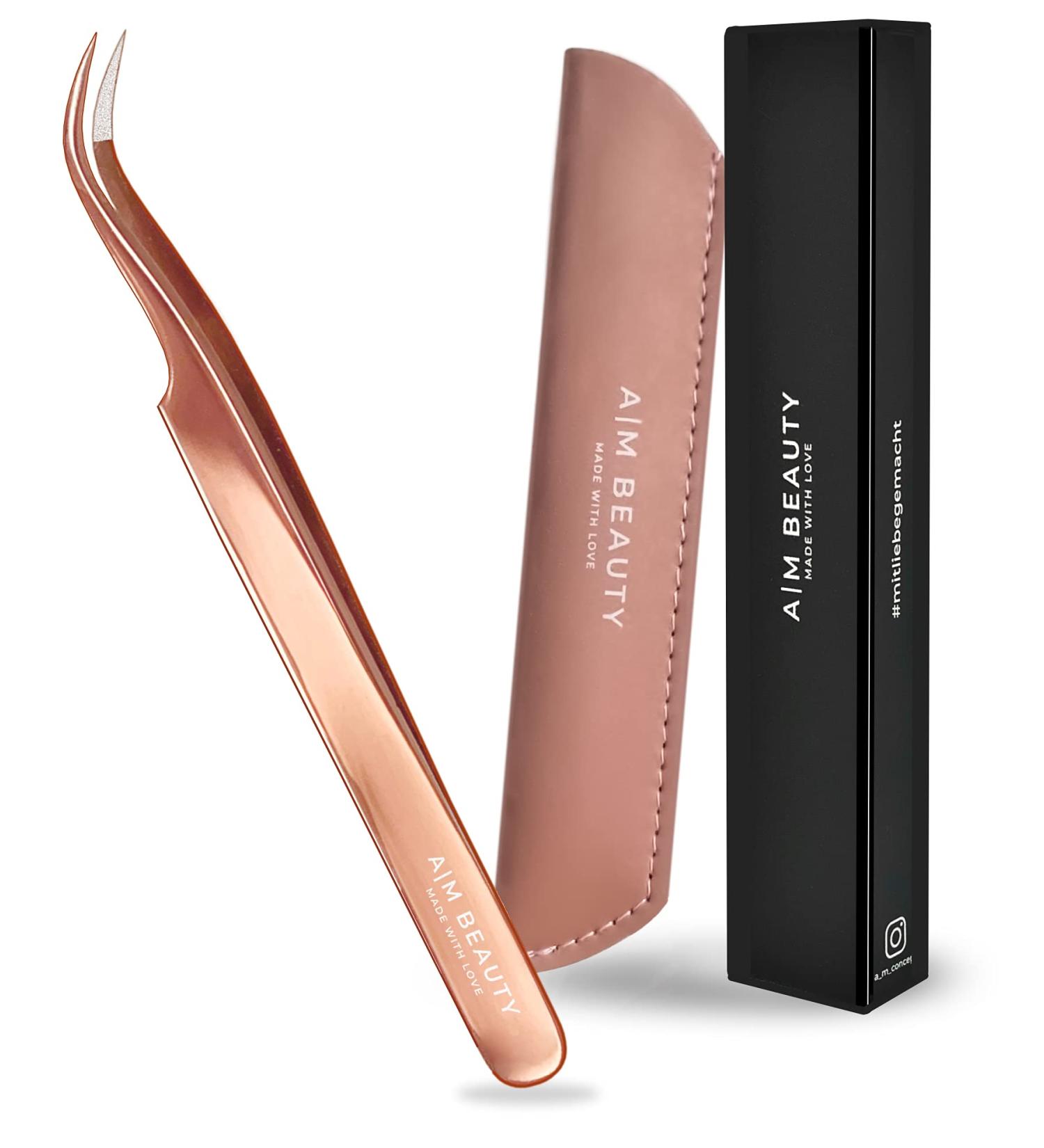 Beauty Tweezers Diamond Edition Set | Rose Gold Eyelash & Nail Design Accessories | International Shipping - Buy Online on GoSupps.com