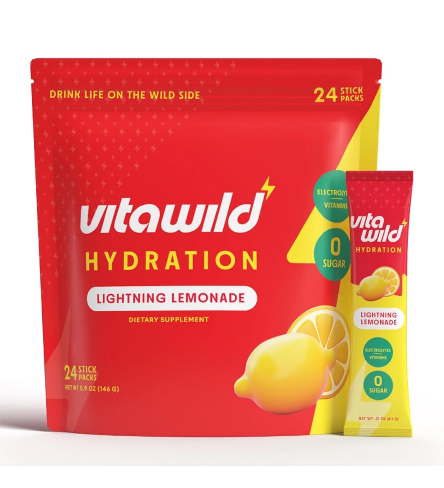 Hydration + Multivitamin Electrolyte Drink Mix | Sugar-Free Powder Stick Packs for Instant Hydration - Buy Online on GoSupps.com