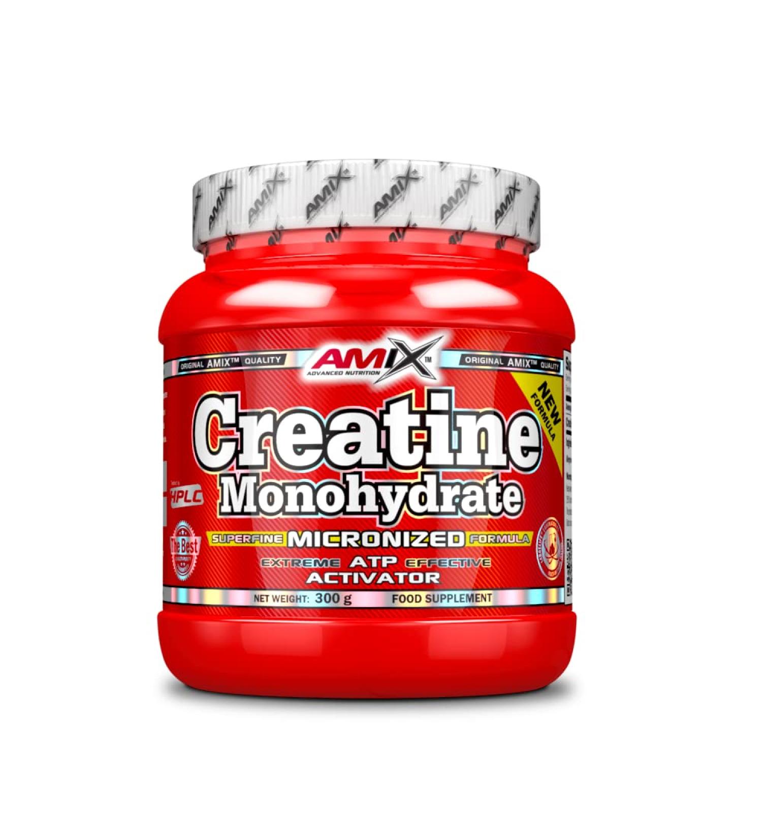 Amix Nutrition - Creatina Monohydrato - 300g - Creatine Food Supplement 100% Micronized Improves Physical Performance - Increases Strength and Muscle Power in Athletes - 300g - Buy Online on GoSupps.com