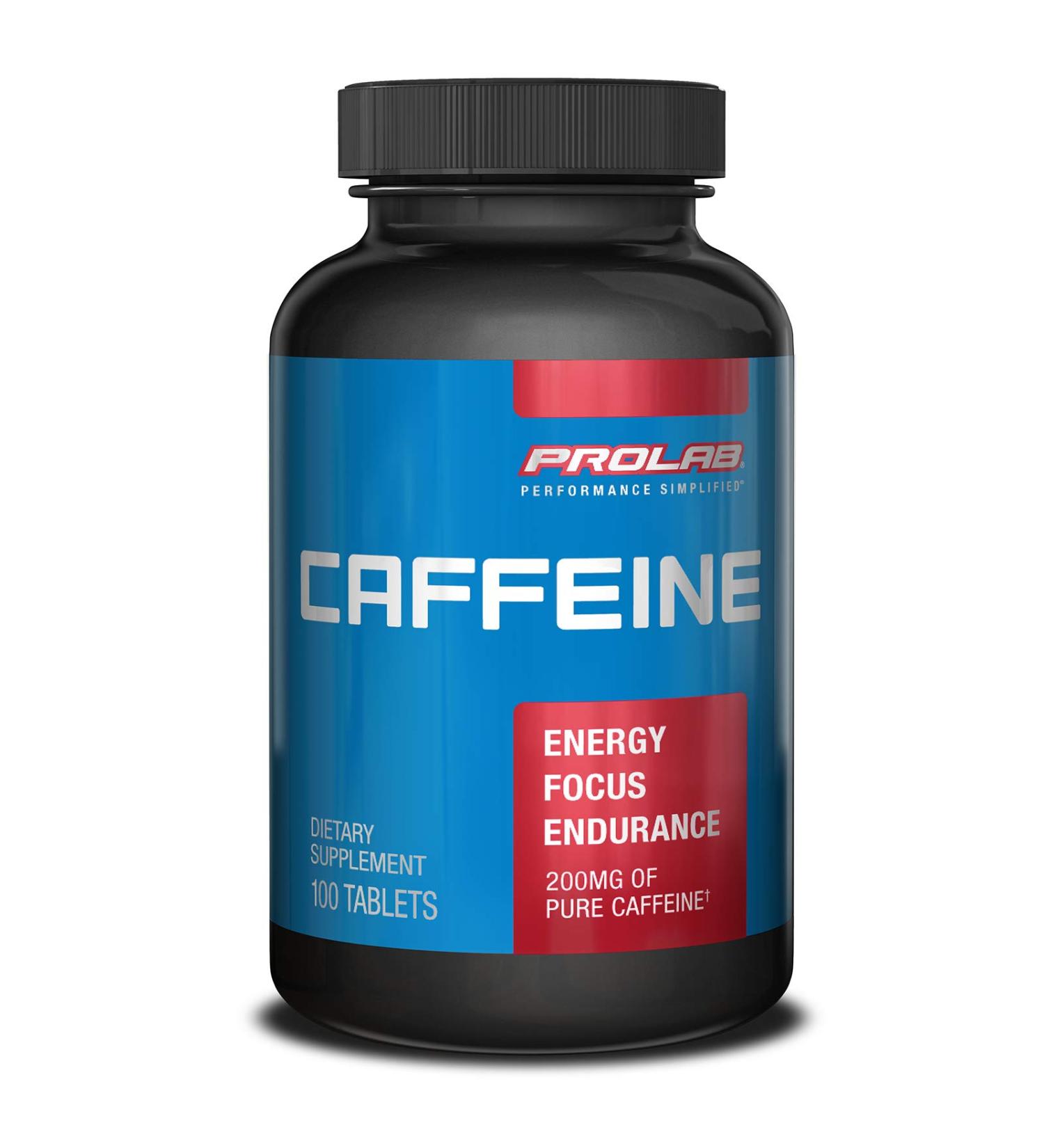 Prolab Caffeine Tablets - Enhance Energy & Focus | 100 Count - Buy Online on GoSupps.com