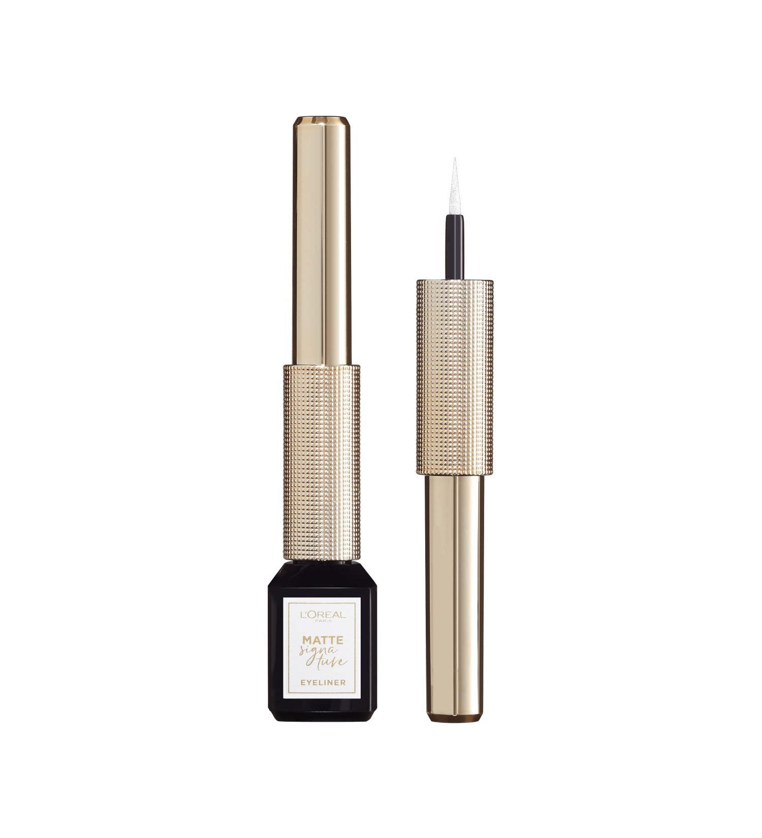 L'Oreal Paris Matte Signature Liquid Eyeliner 08 White 3ml - Long-Lasting Formula for Bold and Defined Eyes - Buy Online on GoSupps.com