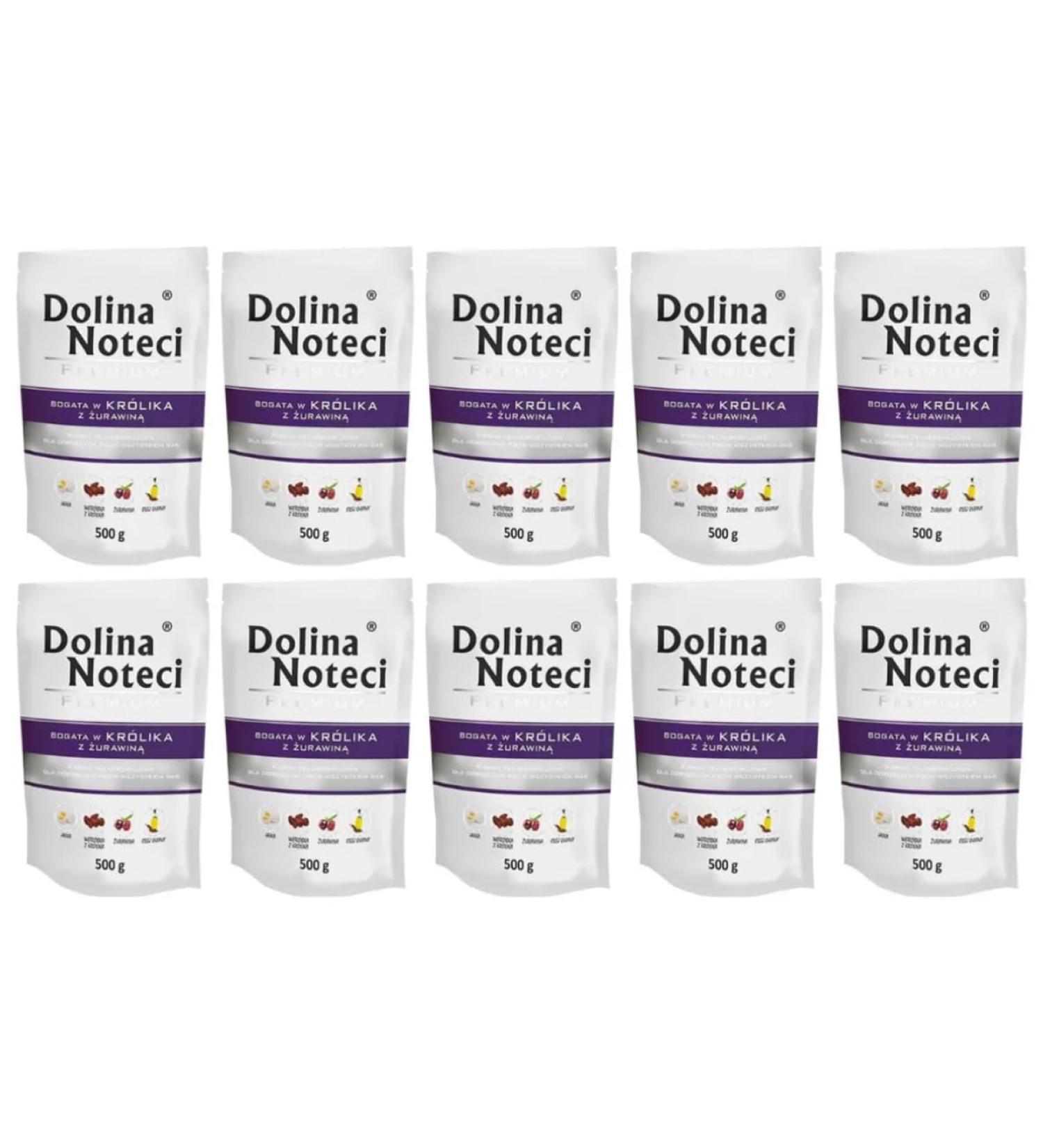 Dolina Noteci Premium wet food for dogs Rabbit with cranberries Gluten free 10 x 500g