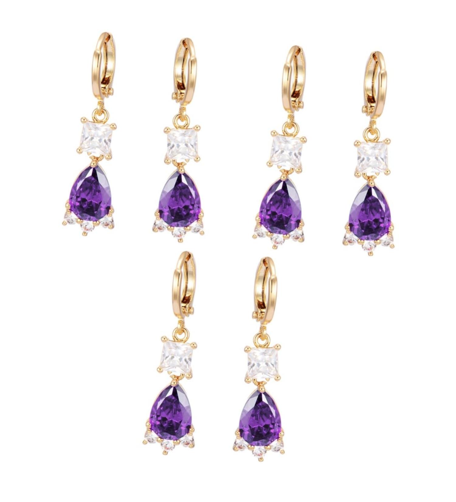 COHEALI 2 Pairs Earings for Women Women s Earrings Post Earrings for Women Womens Earrings Zircon Ear Rings Small Fresh Earrings Women Ear Rings Miss Purple Small and Fresh Jewelry Purplex3pcs mediumx3pcs - Buy Online on GoSupps.com
