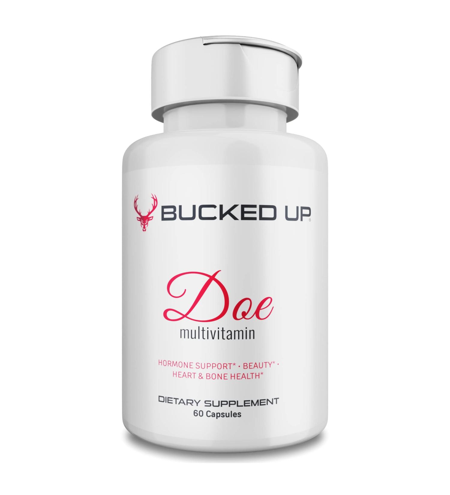 Doe - Multivitamin for Women - Full Spectrum Vitamin Formula - Vitality Immunity and Hormone Support (60 Capsules) - Buy Online on GoSupps.com