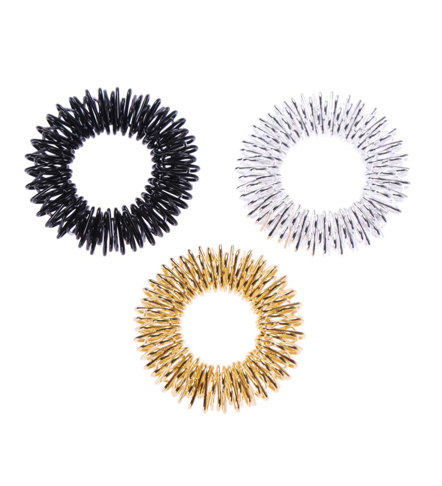 Buy Sensory Finger Rings Set - Acupressure Massage Tools for Children & Adults - Perfect for Classrooms - Silver & Black Options Available - Buy Online on GoSupps.com