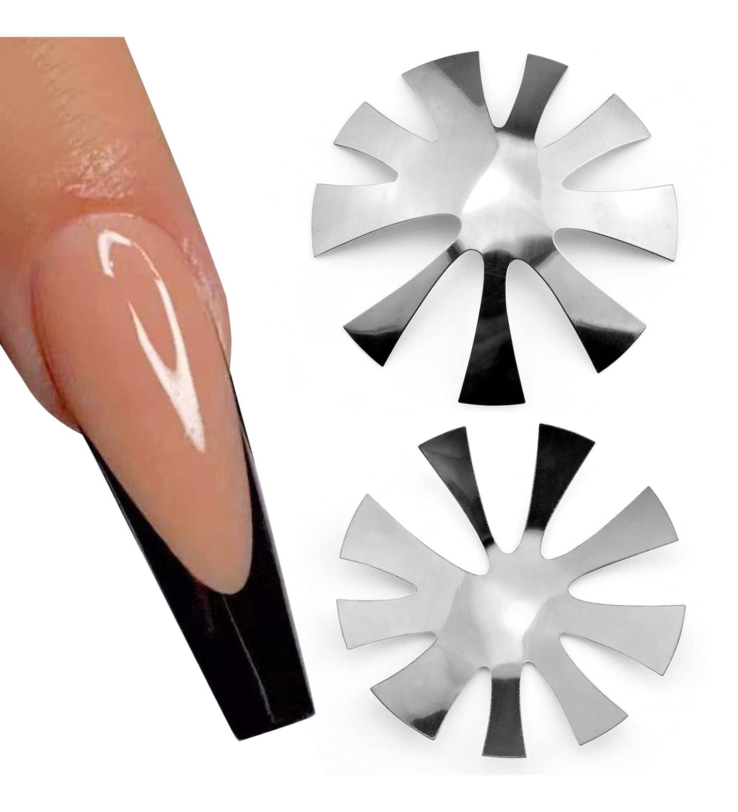 Almond Easy French Smile Line Nail Art Manicure Edge Trimmer - 9 Sizes | Acrylic Nail Cutter Tool HJ-NAT196-FS10 | 1 Count - Buy Online on GoSupps.com