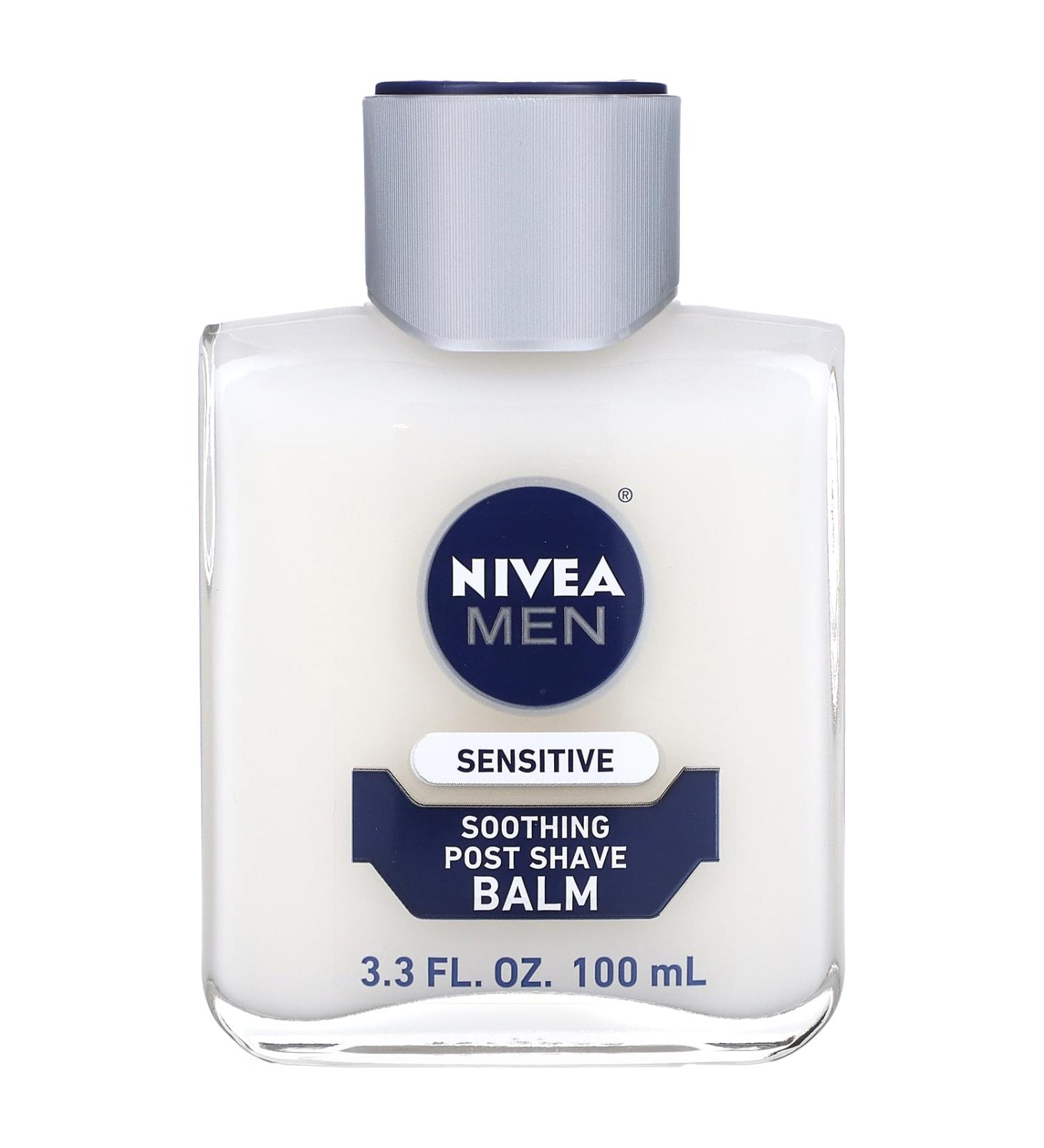 Nivea for Men Sensitive After Shave Balm - Soothing Formula | 3.3 fl oz | International Shipping Available - Buy Online on GoSupps.com