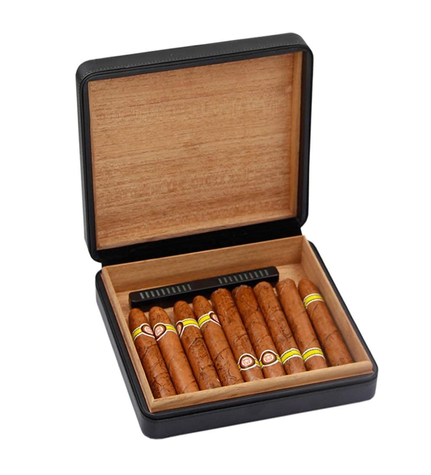 Humidors Multifunctional Portable Cigar Box Cigar Storage Box with Humidifier Mini - Buy Online on GoSupps.com