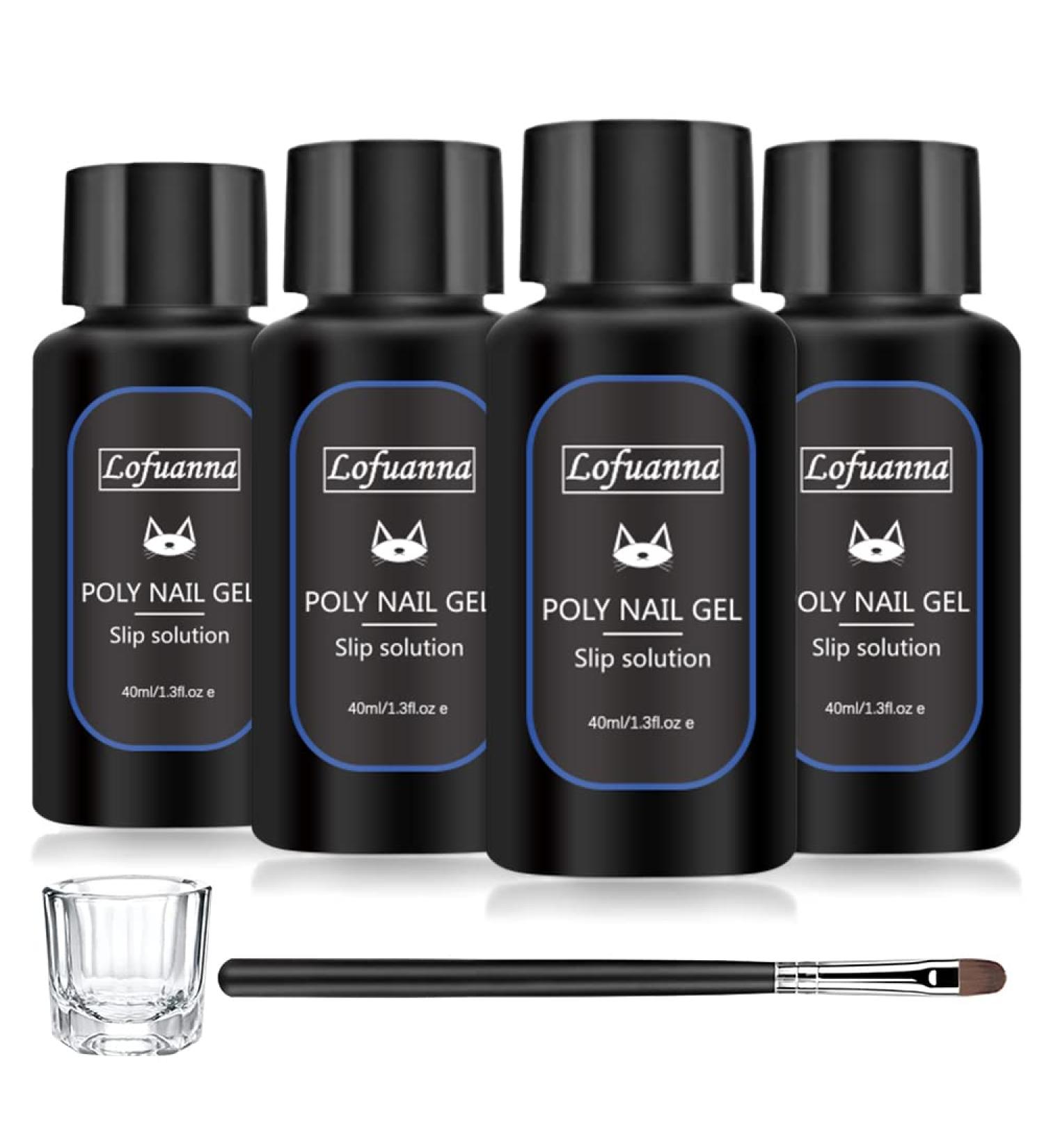 Lofuanna Poly Gel Slip Solution 160ml | Professional Nail Extension Gel Liquid | Builder Gel Set (XBS SET 3) | International Shipping - Buy Online on GoSupps.com