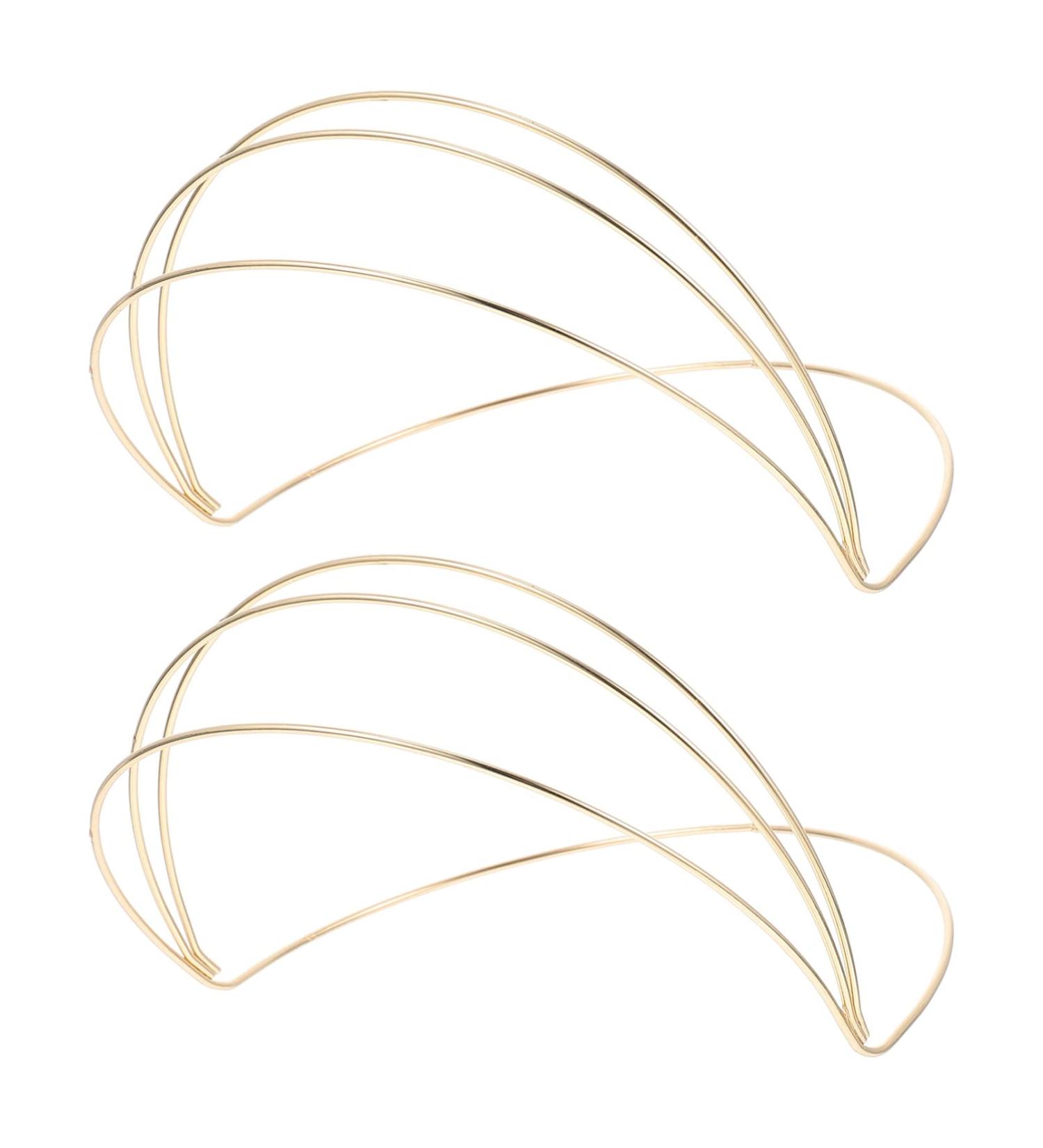 Beaupretty 2-Piece Simple Hair Ties & Metal Headbands for Women - Elegant Wedding Tiara Thin Gold Hair Bands - Buy Online on GoSupps.com