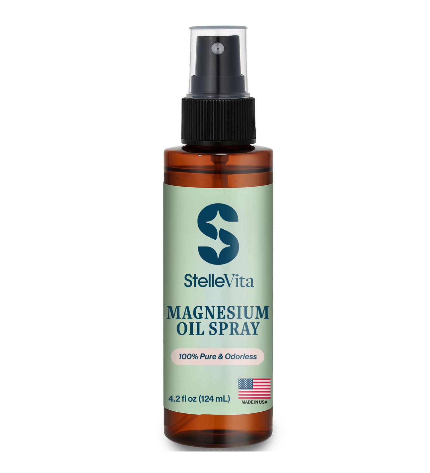 Pure Magnesium Oil Spray 4oz - Extra Strength Topical Magnesium Spray for Feet Body & Skin Care - Sleep and Relaxation 100% Natural Made in USA Unscented 4 Fl Oz (Pack of 1) - Buy Online on GoSupps.com