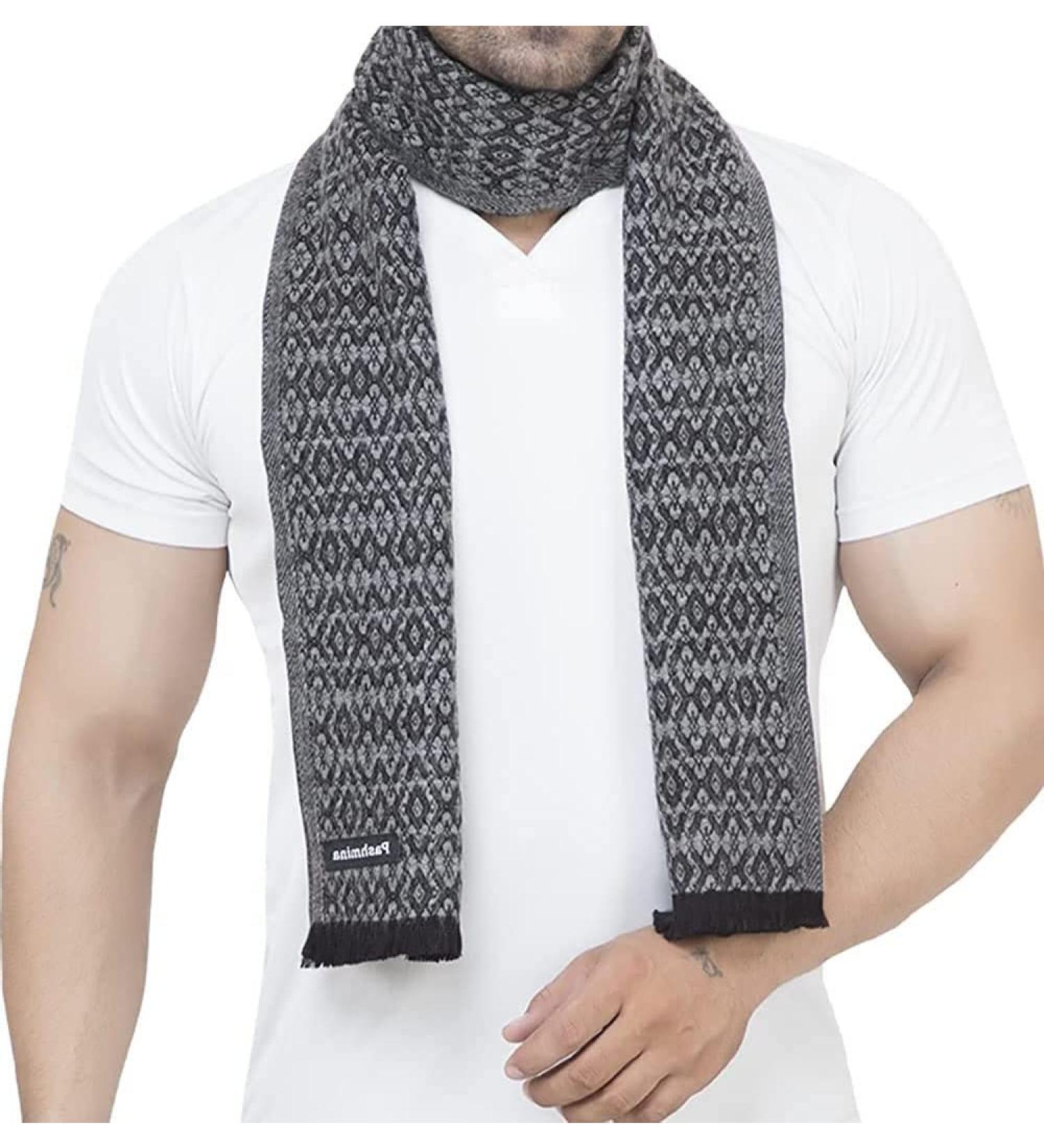 Blessfull Healing Woolen Muffler For Men and Women Grey - Buy Online on GoSupps.com