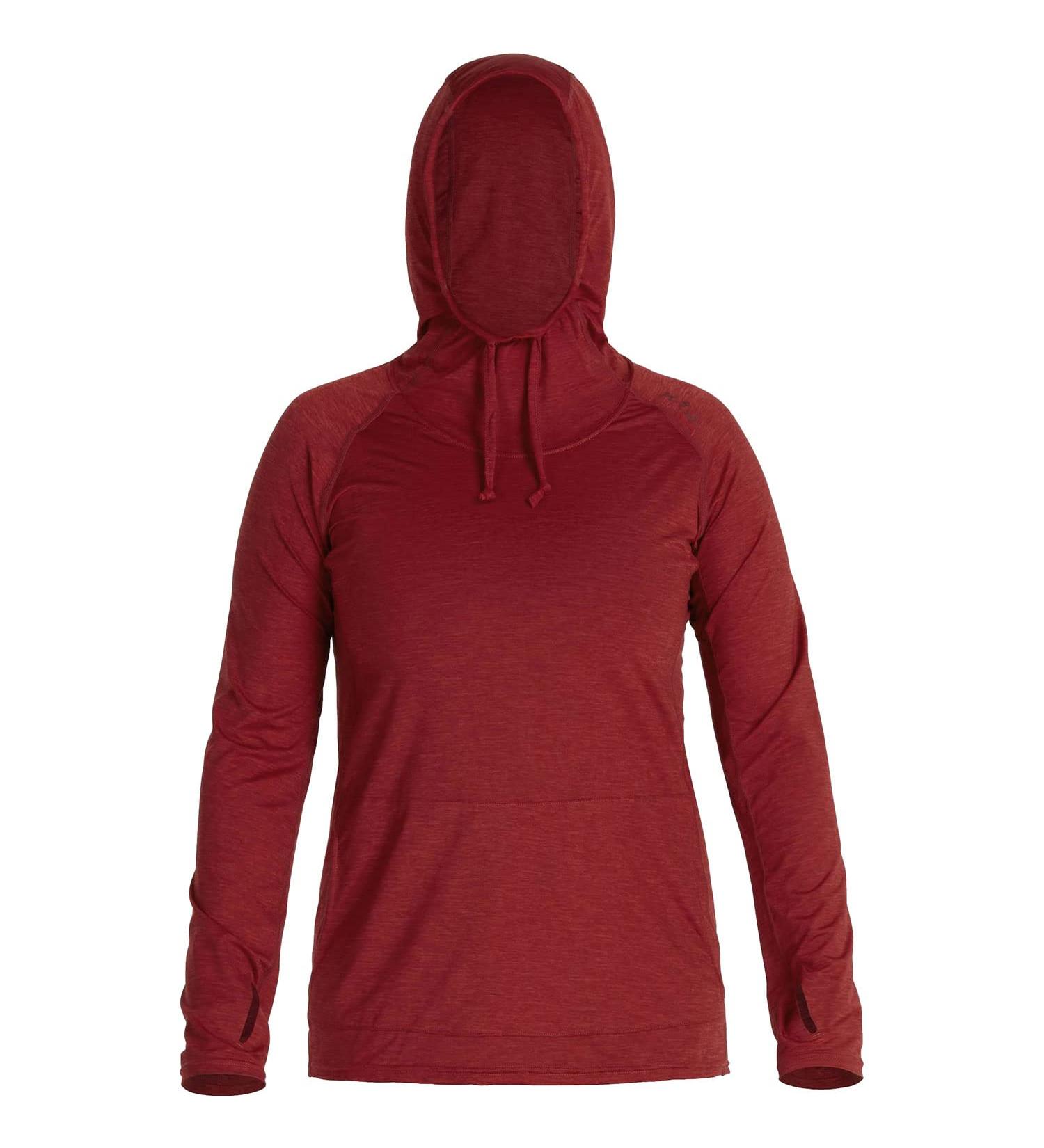NRS Women's Silkweight Vesi Hoodie - Vino (Small) | Lightweight and Stylish - Buy Online on GoSupps.com