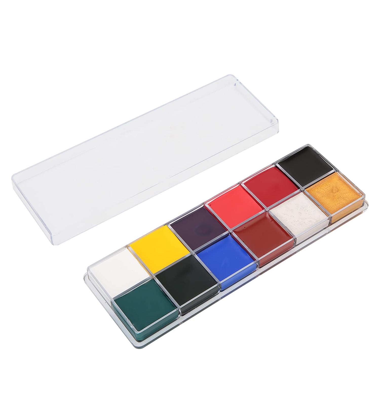  Oytrui Face Free Body Paint 12 Colors Professional Kids Makeup Face Paint Sticks Set for Easter Cosplay Party Carnival (12 Colors Oil) - Buy Online on GoSupps.com