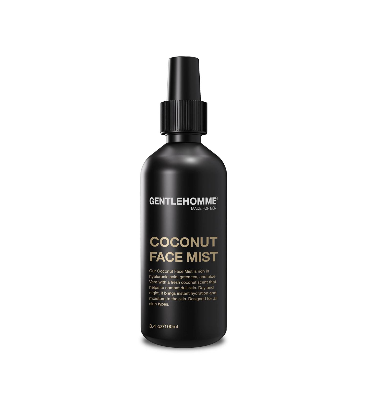 Hyaluronic Acid & Aloe Coconut Face Mist for Men | Green Tea & Rose Water Facial Mist | Anti-Aging Calming Toner - 3.4 Fl Oz - Buy Online on GoSupps.com