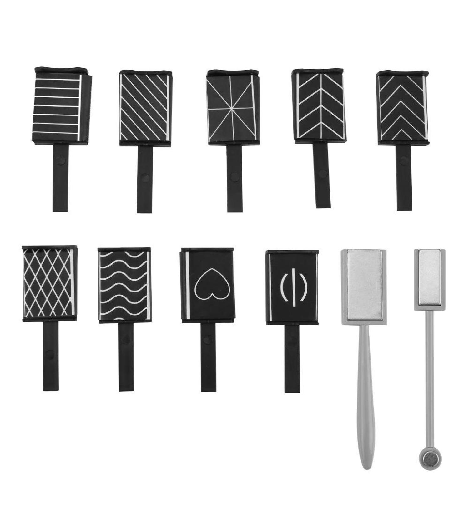 LED Cat Eye Nail Art Magnet Set - 11-Piece Magnetic DIY Tool Kit for 3D UV Gel Manicure - Buy Online on GoSupps.com