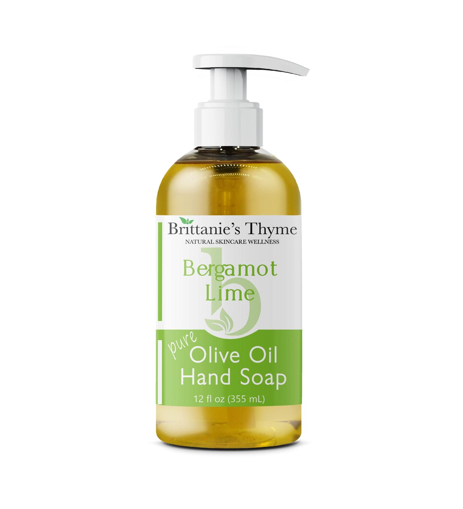 Organic Bergamot & Lime Hand Soap - 12 oz | Vegan, Gluten-Free, Made with Olive Oil - Buy Online on GoSupps.com