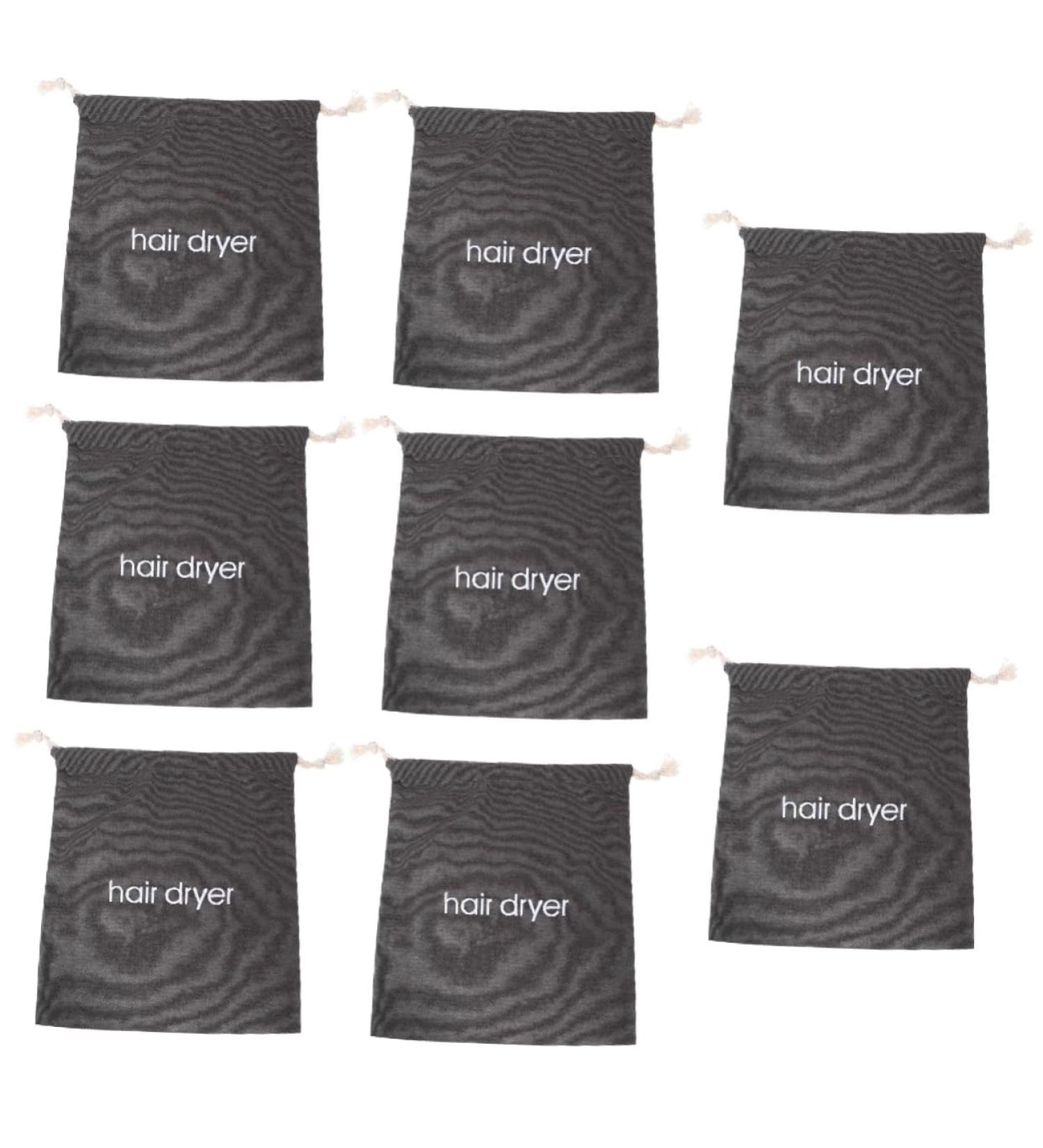 PLAFOPE 8 Pcs Hair Dryer Storage Bag Hairdryer Bag Household Product Cloth Bags Drawstring Pouch Canvas - Buy Online on GoSupps.com